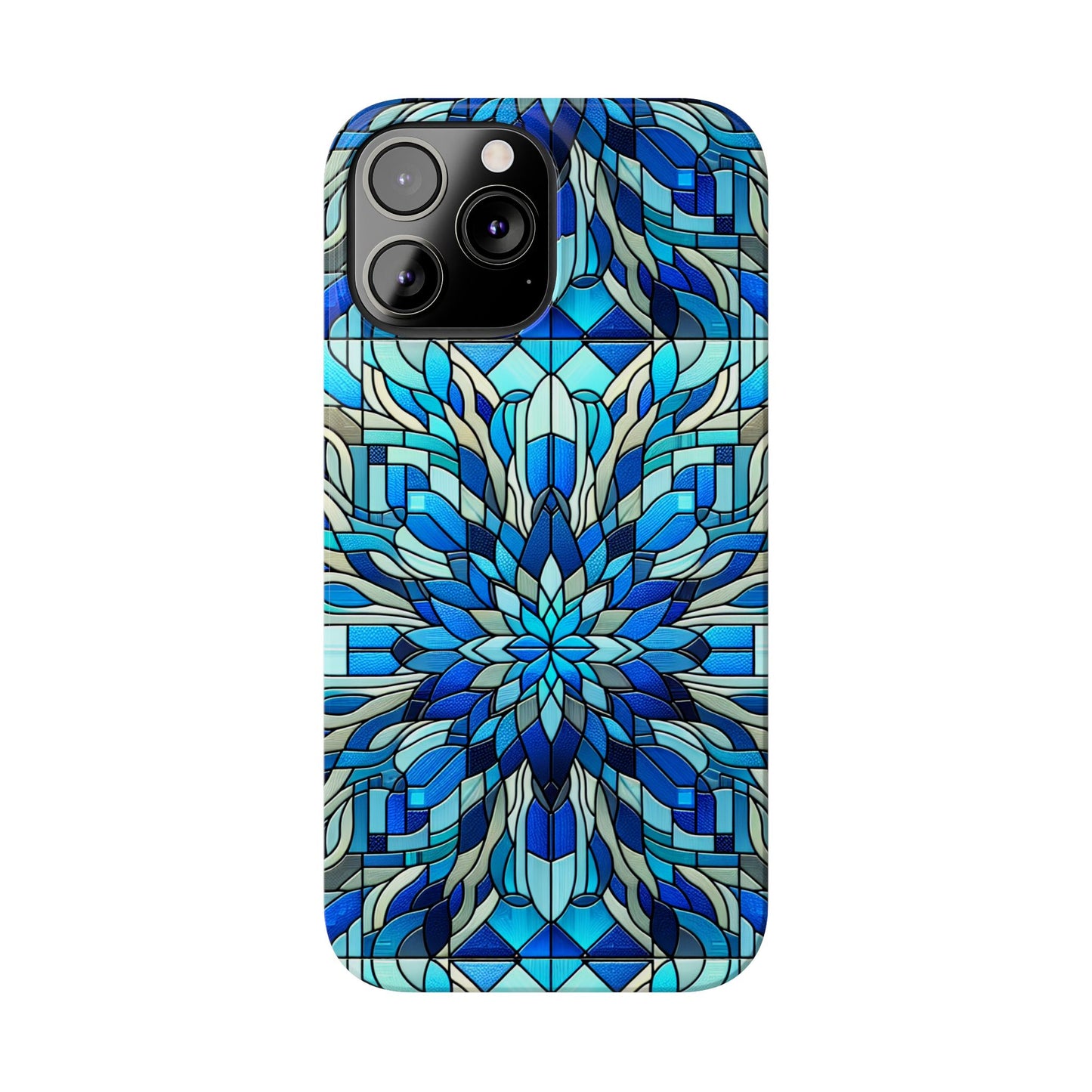 Stained Glass Slim Phone Cases, Floral Phone Covers, Unique Gifts, Artistic Phone Skins, Smartphone Accessories, Stylish Cases