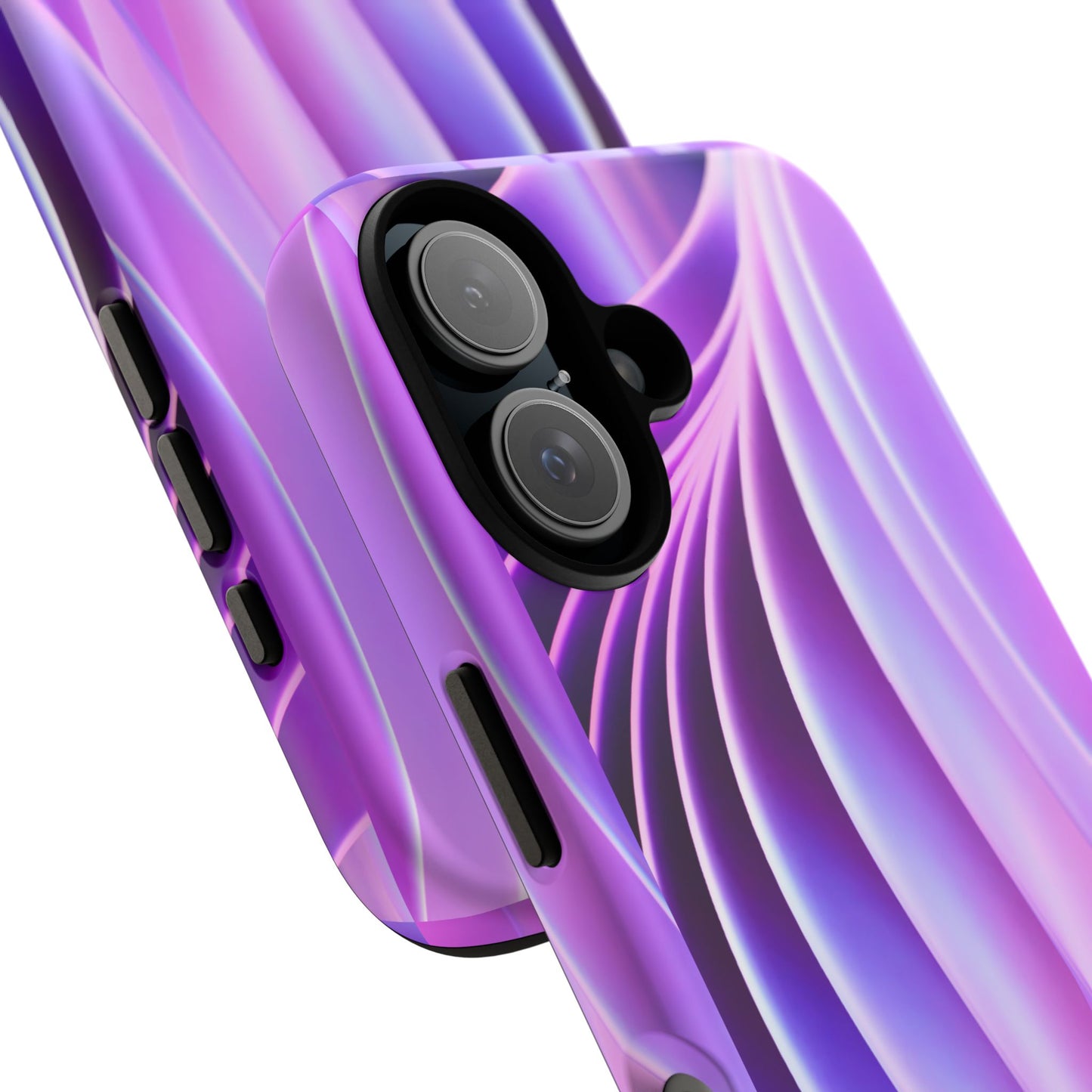 Lavender Wave Tough Phone Case - Abstract Gradient Art, Purple Aesthetic Design, Compatible with iPhone, Galaxy, and Google Phones