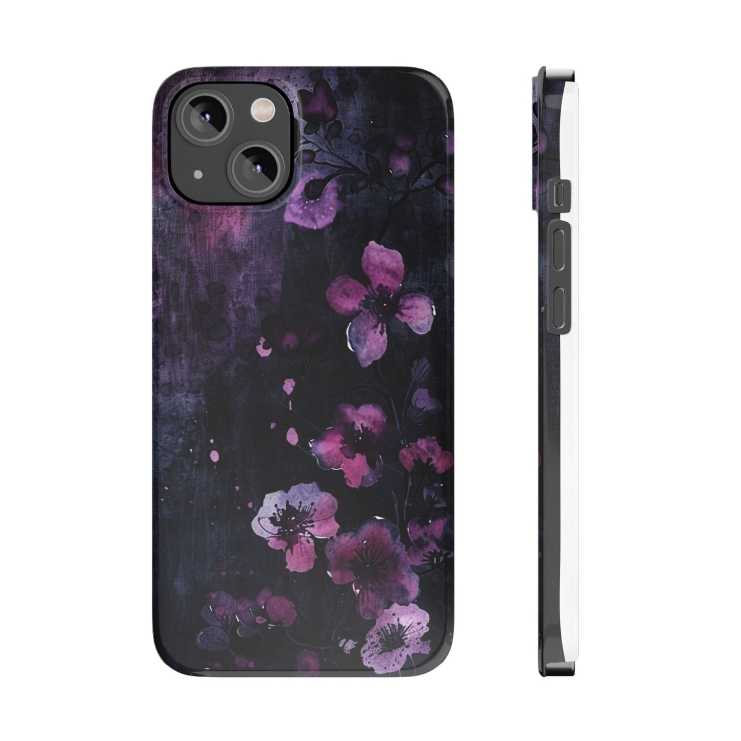 Elegant Floral Slim Phone Case - Perfect Gift for Her, Stylish iPhone Cover, Birthday Surprise, Spring Accessory, Cute Phone Protector