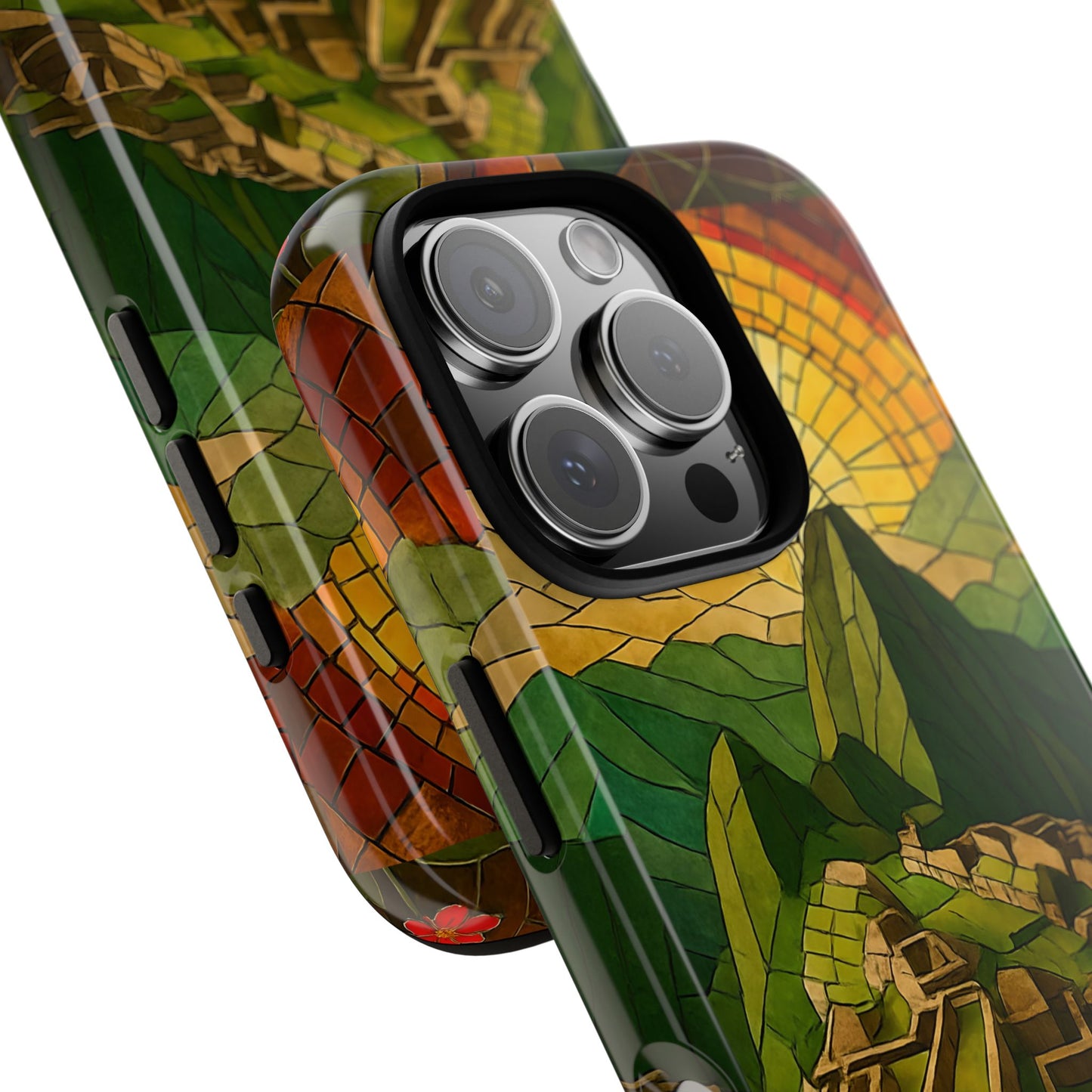 Inca Ruins Tough Phone Case - Machu Picchu Landmark Design, Historic Peru Travel Aesthetic Compatible with iPhone, Galaxy, and Google Phones