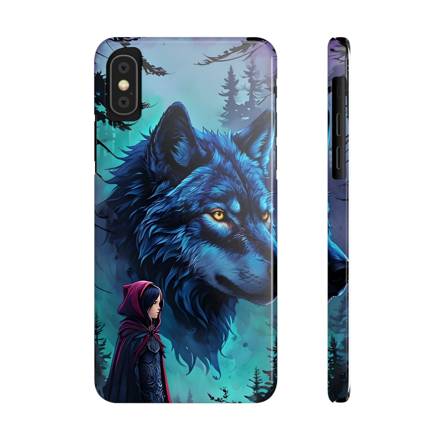 Enchanted Wolf Phone Case - Slim, Stylish Protection for Animal Lovers, Perfect for Gifts & Nature Enthusiasts, Unique Art Design
