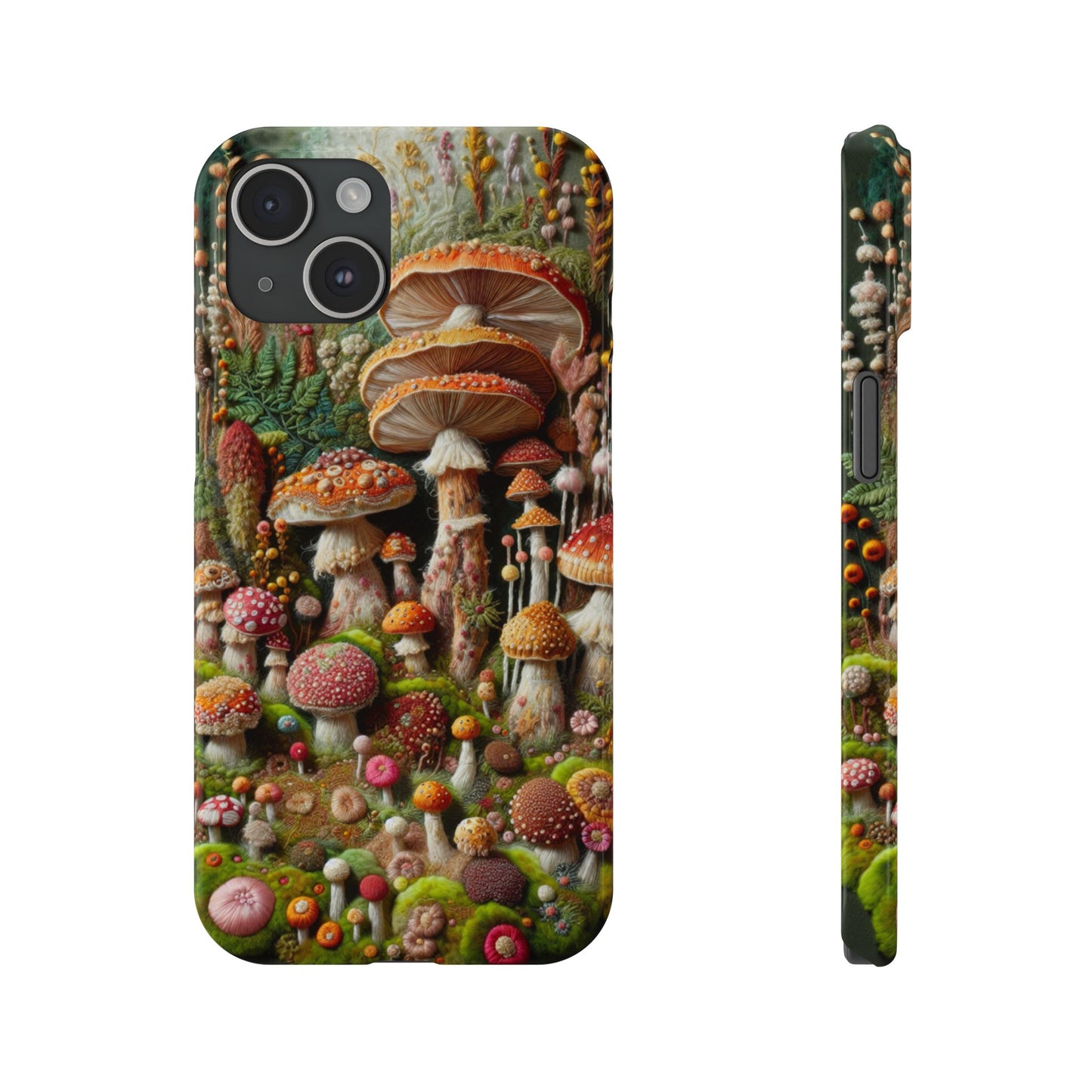 Whimsical Mushroom Slim Phone Cases - Fun, Nature-Inspired, Unique Accessories for Adorable Gift Ideas, Cute Phone Protection, [...]