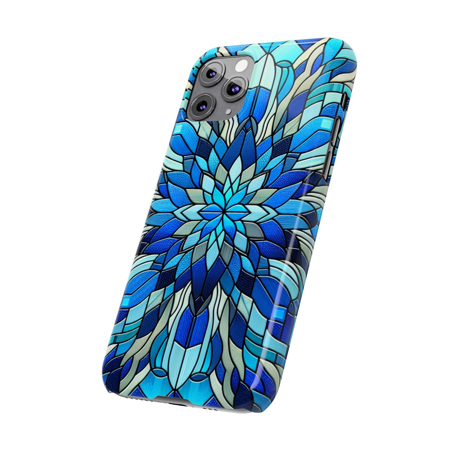 Vibrant Stained Glass Phone Cases - Artistic Cell Phone Cover, Unique Gift for Her, Phone Accessories, Holiday Present, Modern Decor