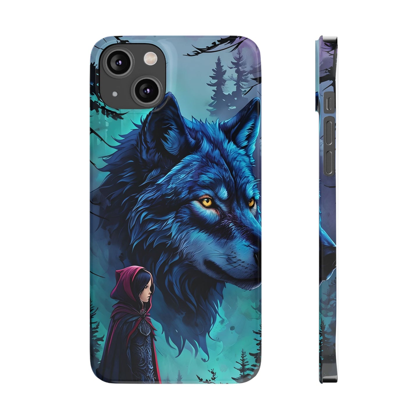 Enchanted Wolf Phone Case - Slim, Stylish Protection for Animal Lovers, Perfect for Gifts & Nature Enthusiasts, Unique Art Design