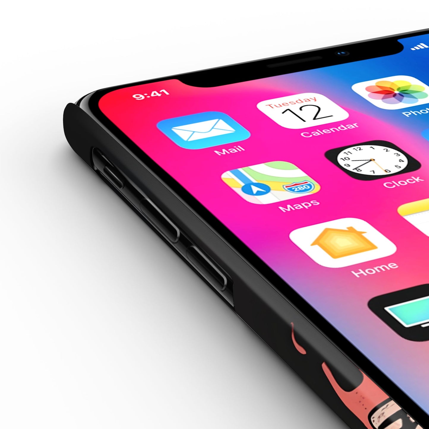 Skeleton It's Fine Phone Case, Slim Phone Cover, Halloween Gift, Gothic Style, Quirky Phone Accessories, Unique Slim Cases