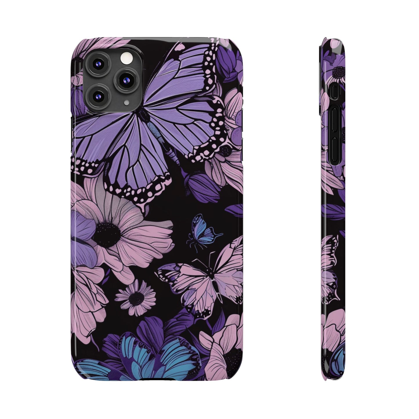 Butterfly Floral Phone Case | Slim Phone Cases for Nature Lovers, Floral Gifts, Trendy Accessories, Spring Vibes, Unique Phone Cover