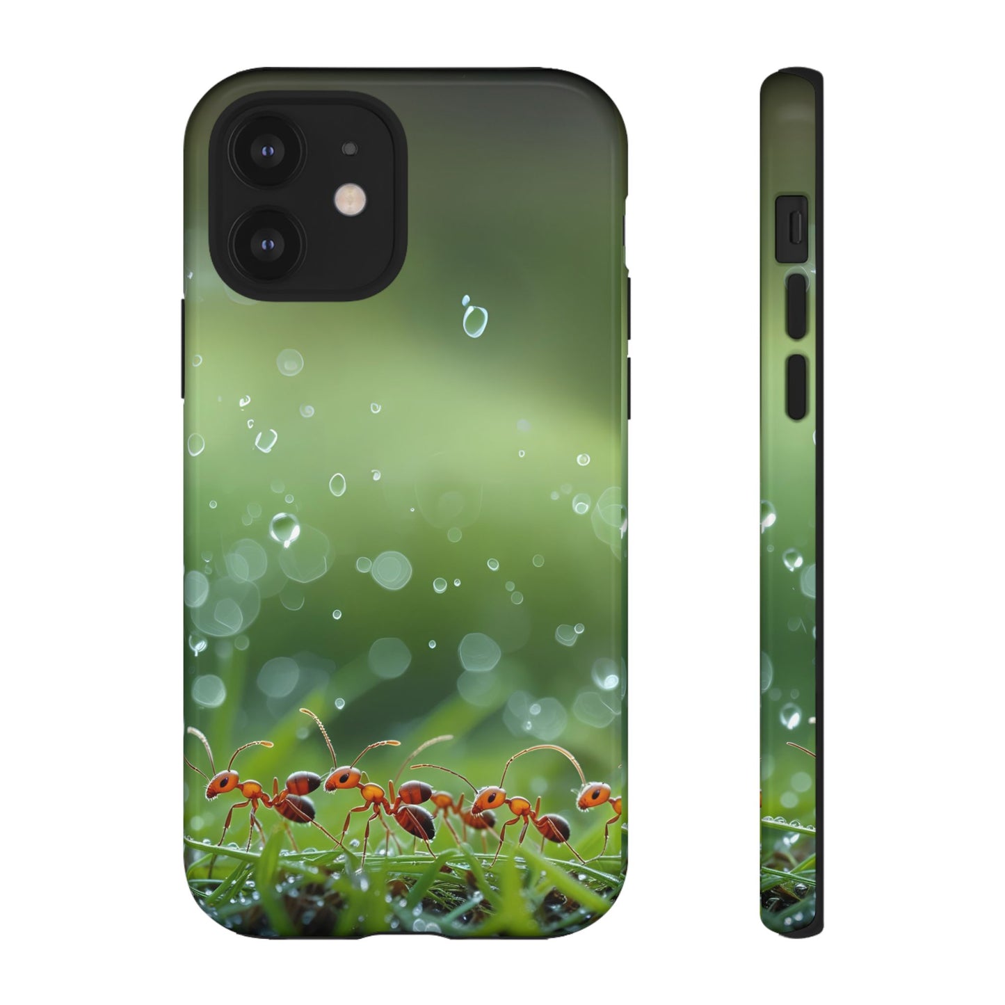 Marching Ant Pattern Tough Phone Case - Realistic Insect Art, Minimalist Nature Aesthetic, Compatible with iPhone, Galaxy, and Google Phones