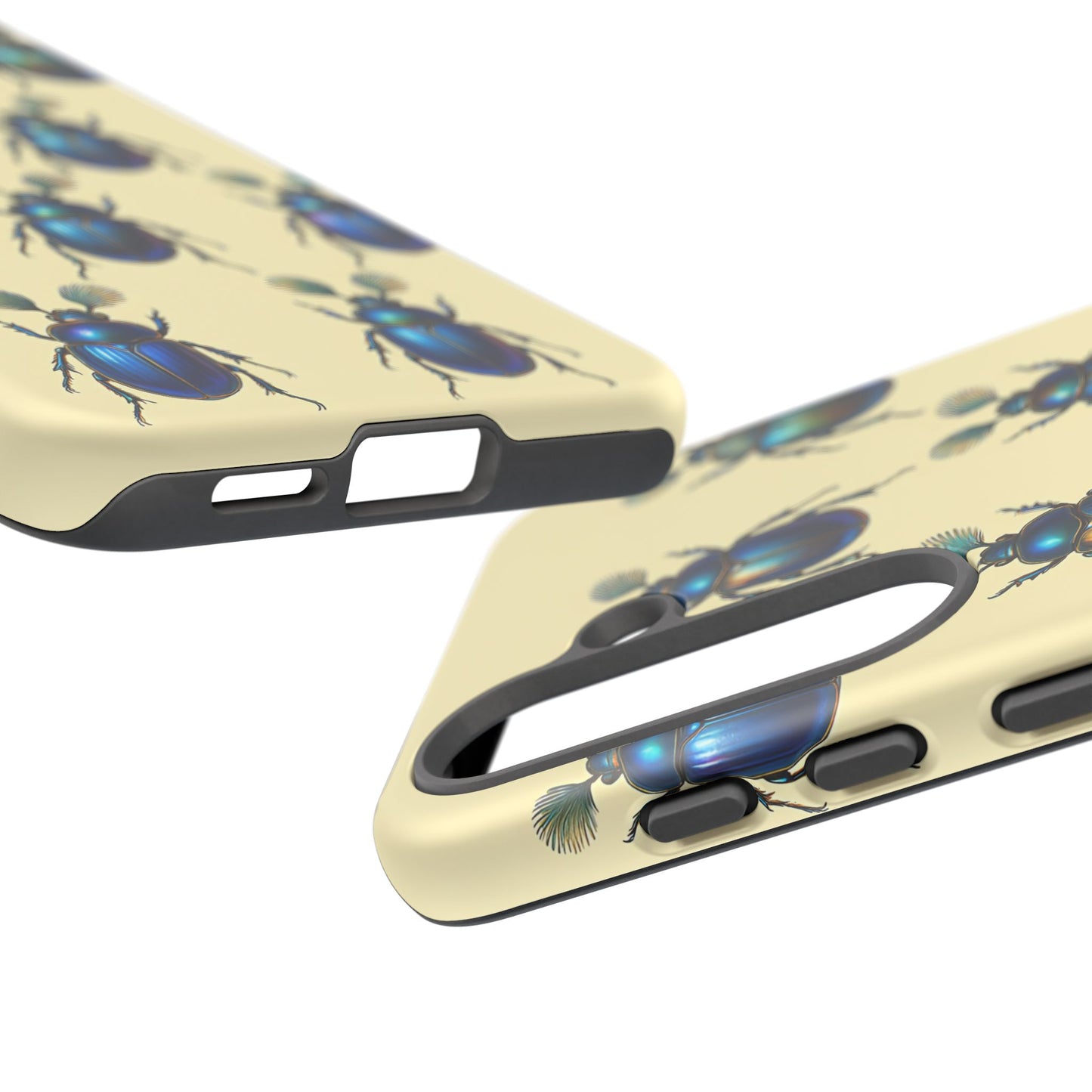 Beetle Tough Phone Case - Nature-Inspired Insect Art, Vintage Bug Pattern Design, Compatible with iPhone, Galaxy, and Google Phones