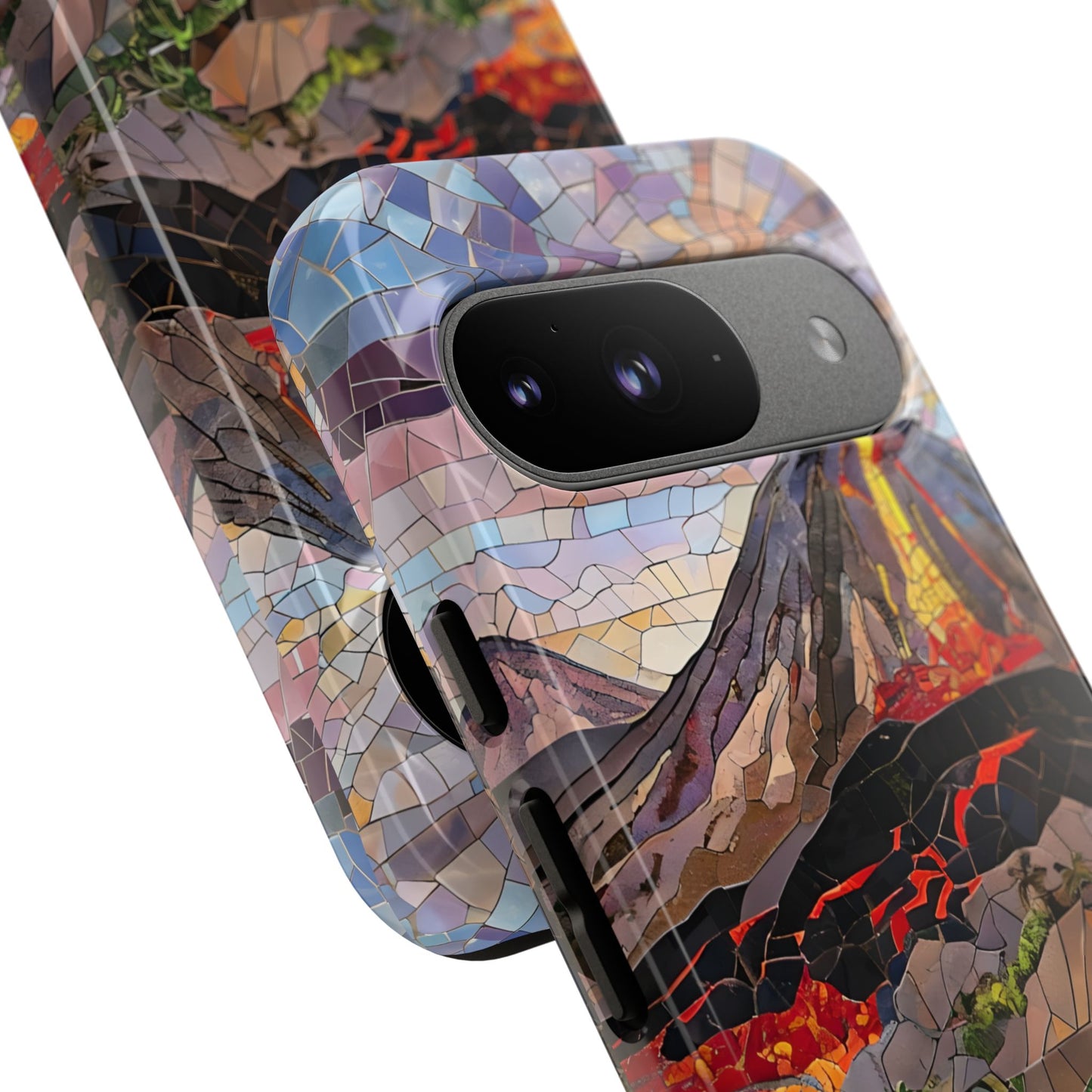 Hawaii Volcanoes National Park Hawaii Phone Case, Mosaic Phone Case, Hawaii Nature Art, National Park Gift, Scenic Waterfall Phone Cover