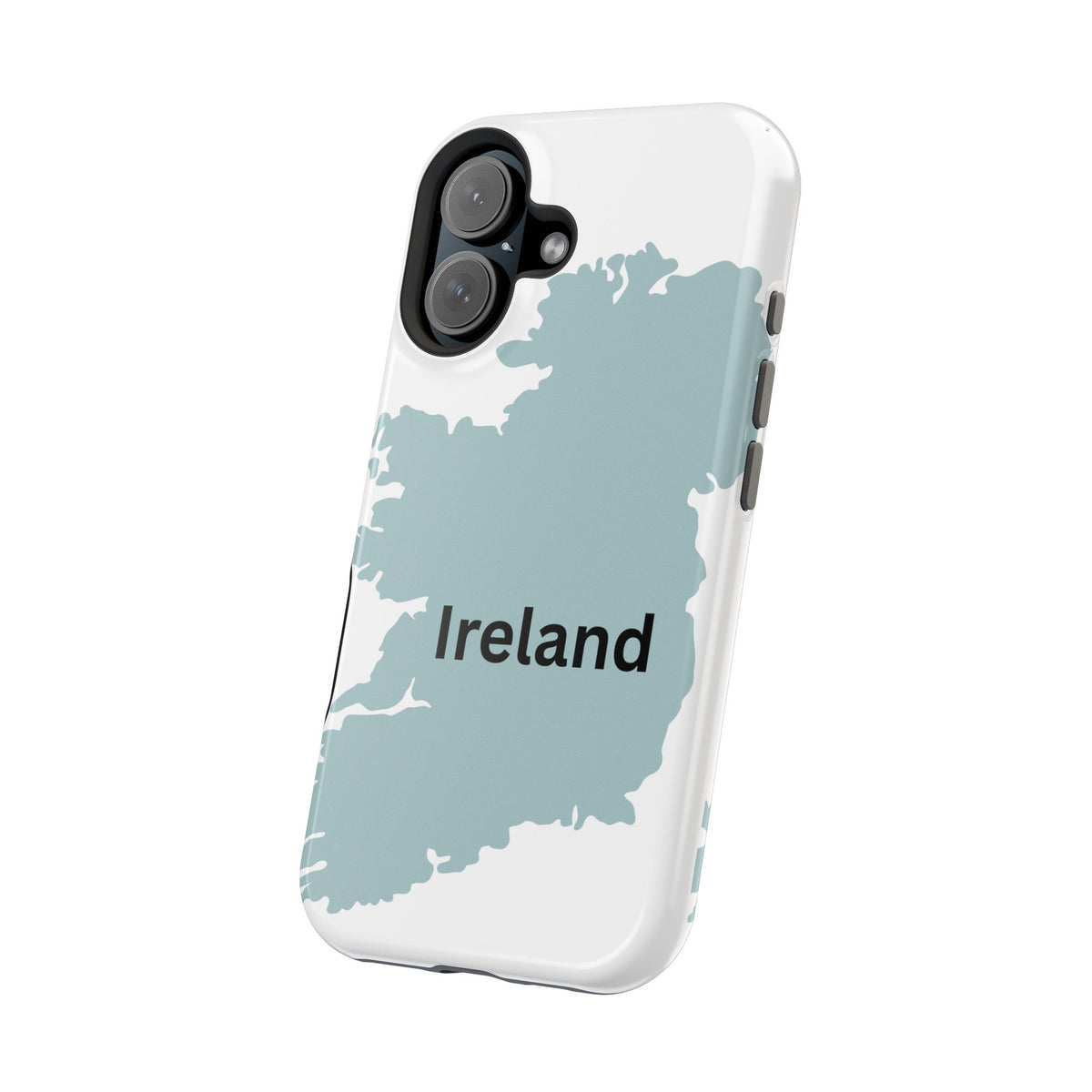 Ireland Map Magnetic Phone Case, Country Map Phone Cover Compatible with iPhone 17, 16, 15, 14, 13