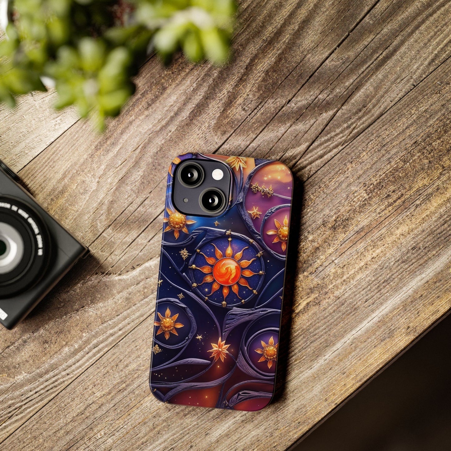Celestial Slim Phone Cases, Starry Sky Phone Cover, Zodiac Design, Astrology Gift, Cosmic Phone Accessories
