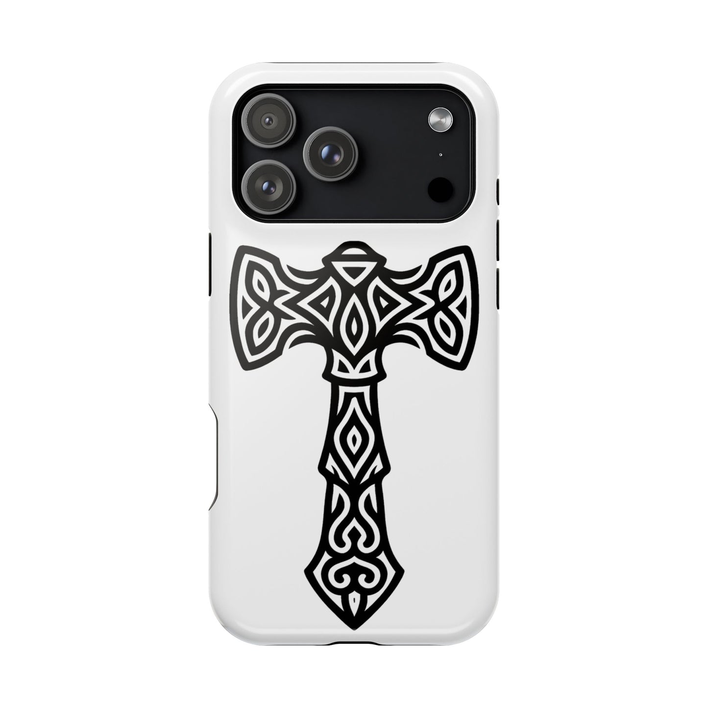 Celtic Cross Magnetic Phone Case, St. Patrick Design Phone Cover, Irish Heritage Pattern Compatible with iPhone 17, 16, 15, 14, 13