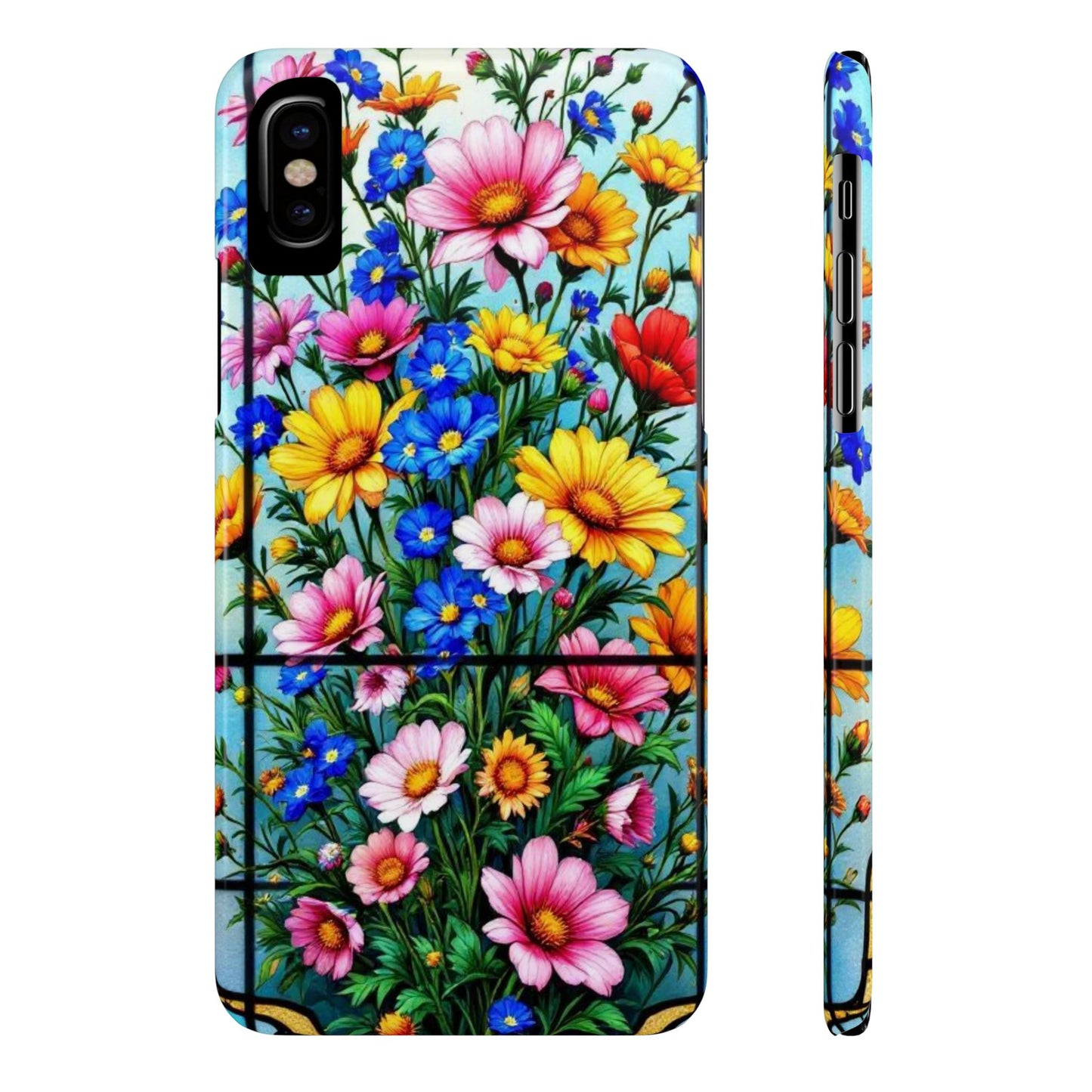 Vibrant Floral Slim Phone Cases | Cute Phone Cover Gifts for Nature Lovers, Spring Decor, Birthday or Holiday Gifts, Flower Design