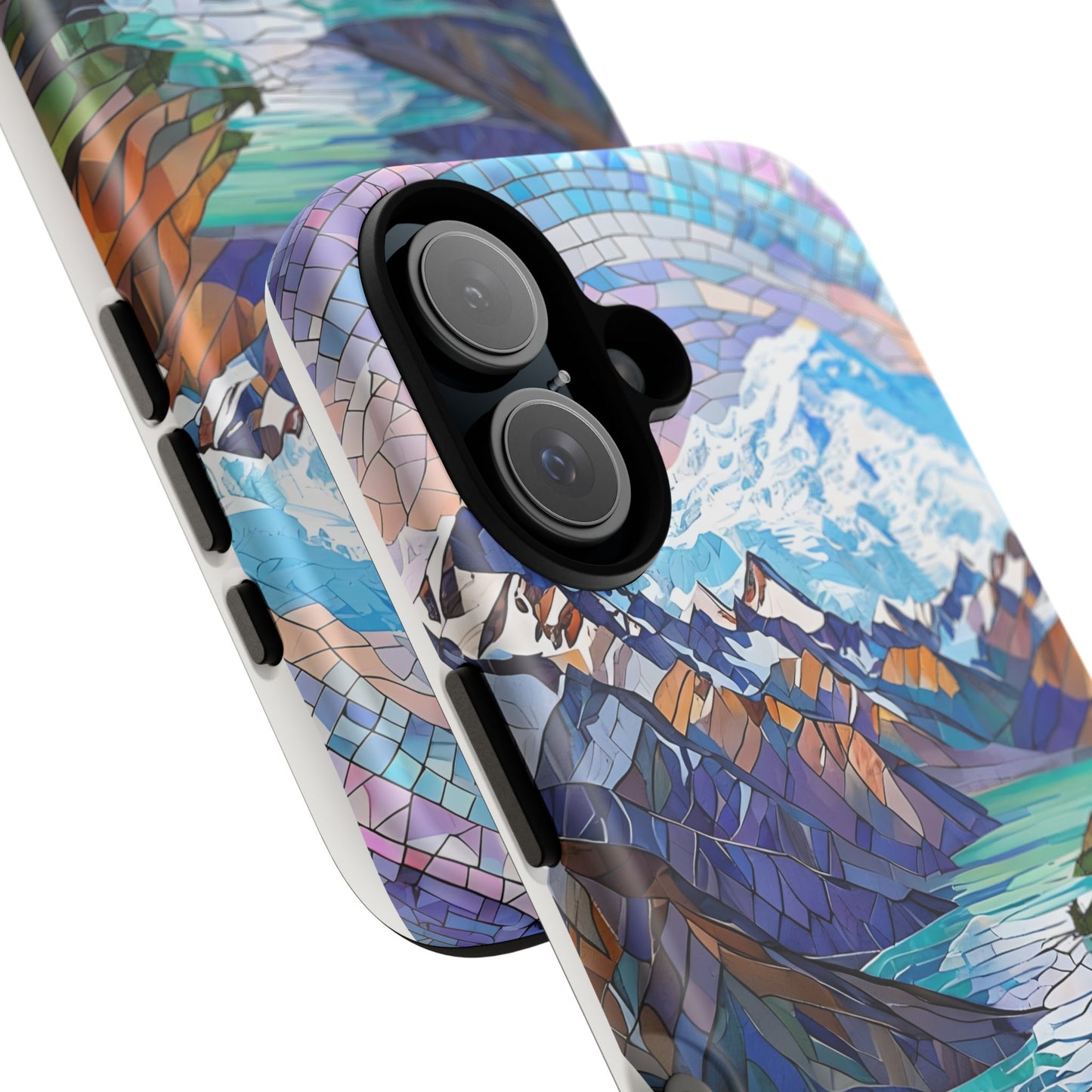 Rocky Mountain National Park Colorado Phone Case, Mosaic Phone Case, Mountain Nature Art, National Park Gift, Scenic Forest Phone Cover