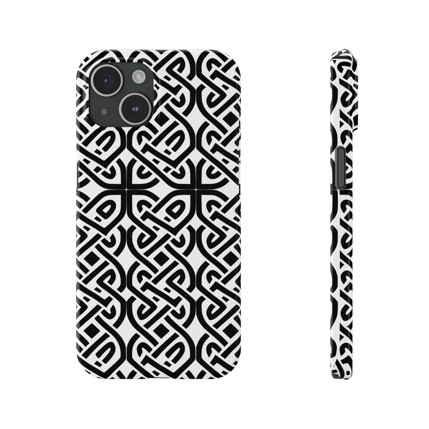 Celtic Knot Slim Phone Case, St. Patrick Design Phone Cover, Compatible with iPhone 17, 16, 15, 14, 13, 12, 11