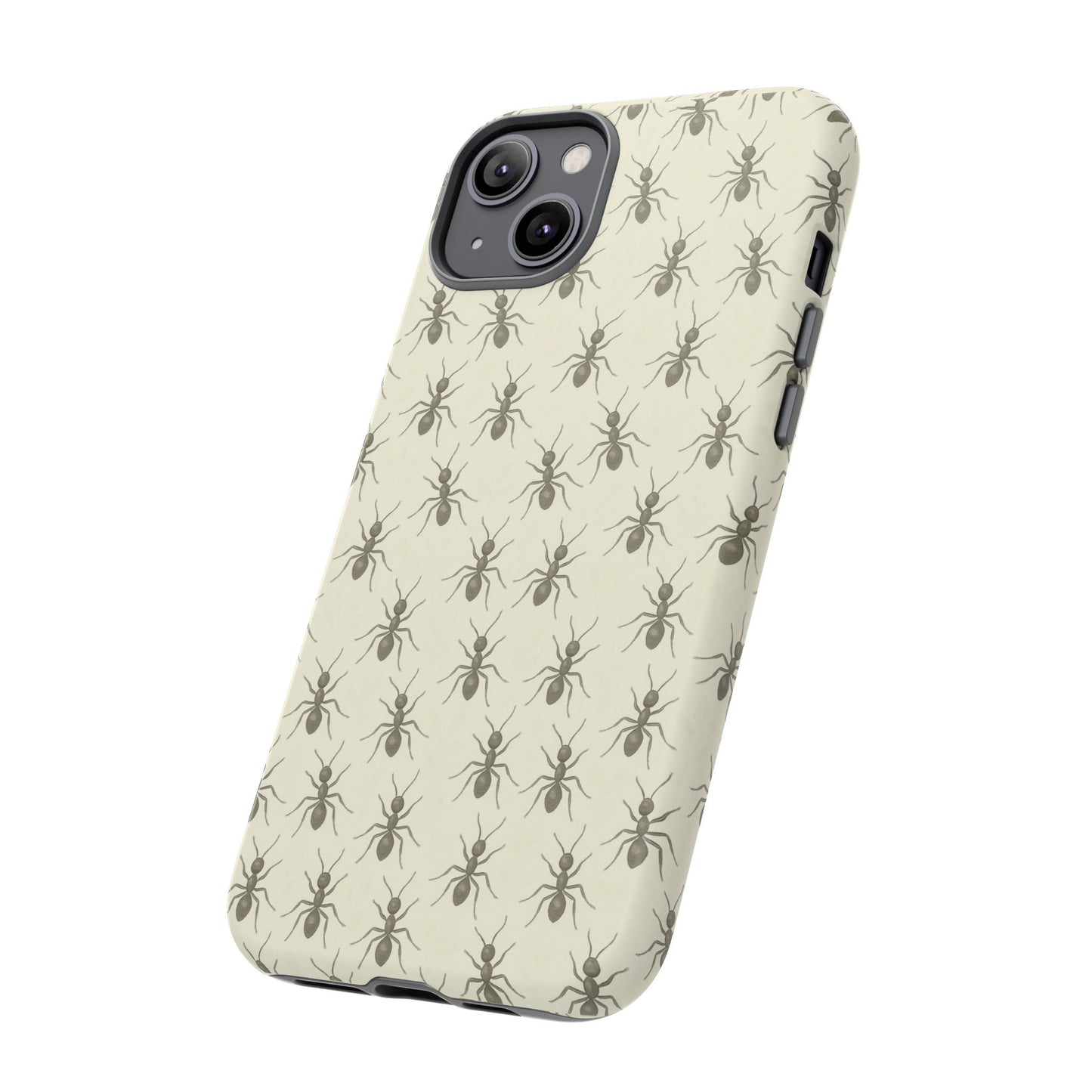 Marching Ant Pattern Tough Phone Case - Realistic Insect Art, Minimalist Nature Aesthetic, Compatible with iPhone, Galaxy, and Google Phones