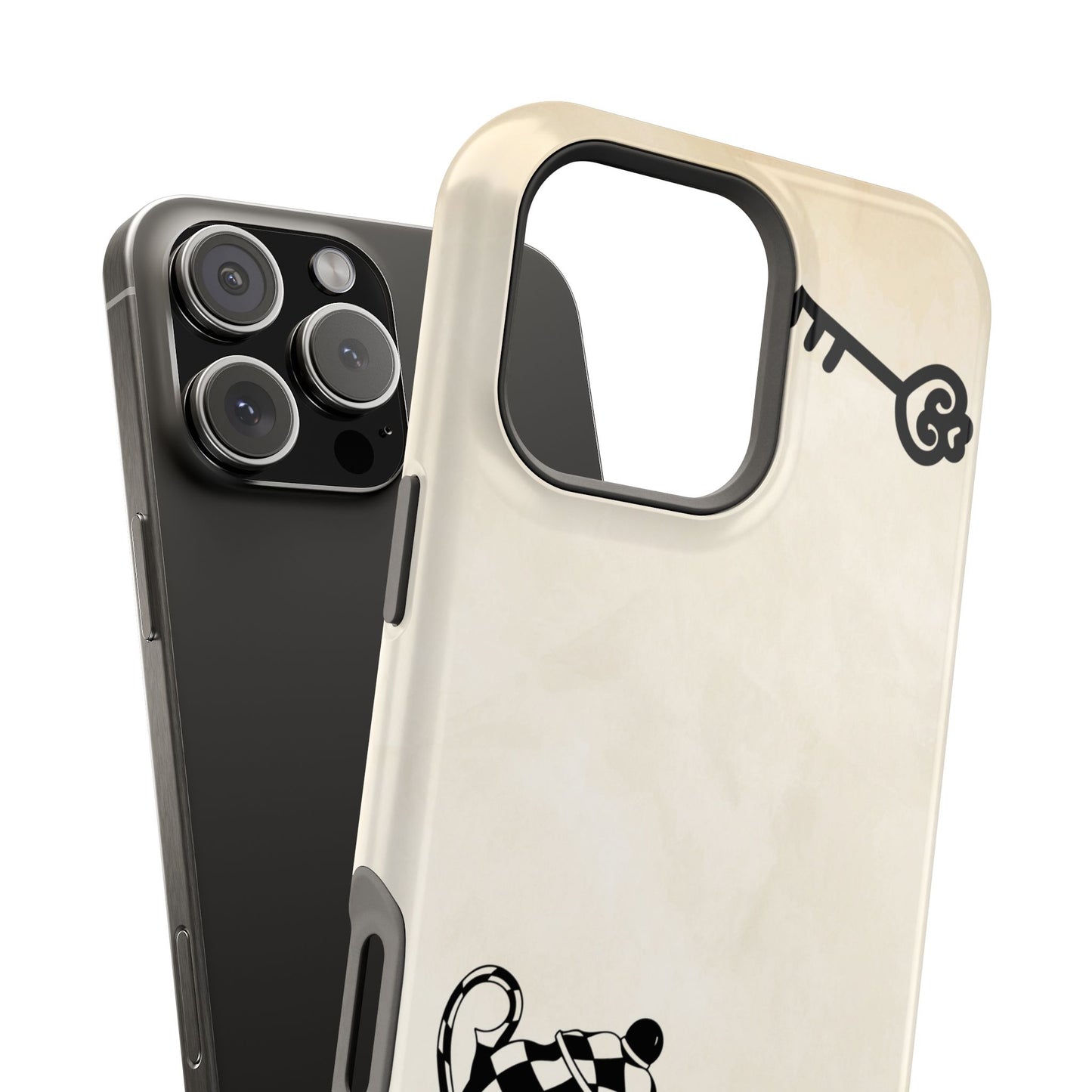 Alice in Wonderland Magnetic Phone Case, Tea Kettle and Cups Phone Cover, Vintage Storybook, Compatible with iPhone 17, 16, 15, 14, 13