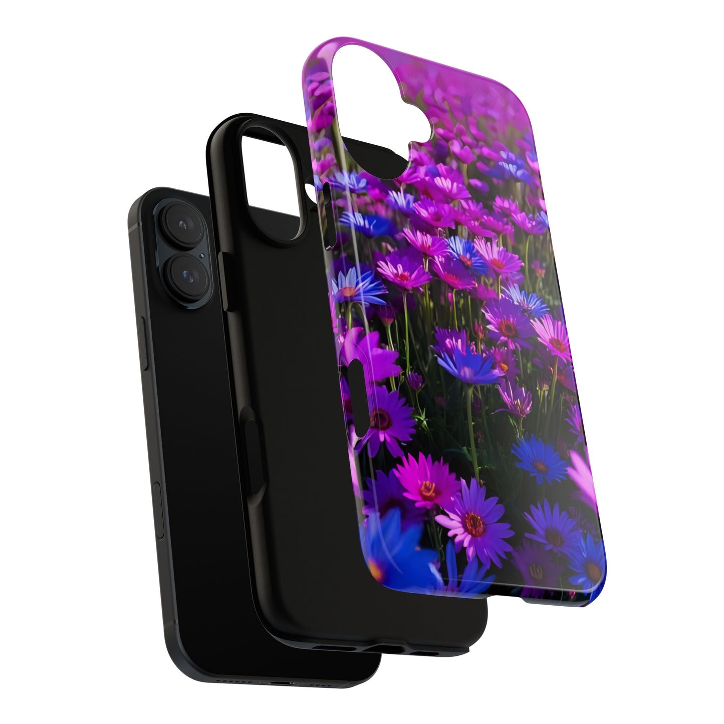 Wildflower Meadow Phone Case, Colorful Floral Garden Aesthetic, Vibrant Tough Phone Case, Compatible with iPhone, Galaxy, Google