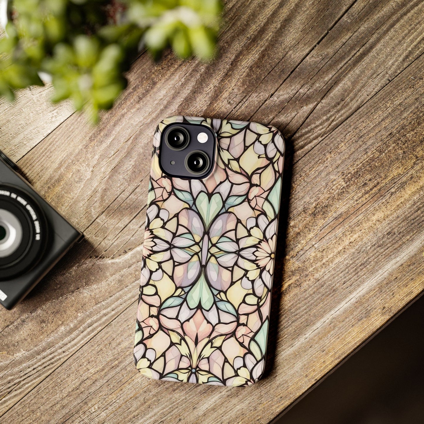 Floral Pattern Slim Phone Case - Perfect Gift for Nature Lovers, Stylish Accessory, Mobile Protection, Unique Design, Spring Vibes