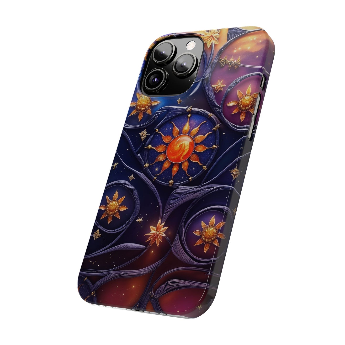Celestial Slim Phone Cases, Starry Sky Phone Cover, Zodiac Design, Astrology Gift, Cosmic Phone Accessories