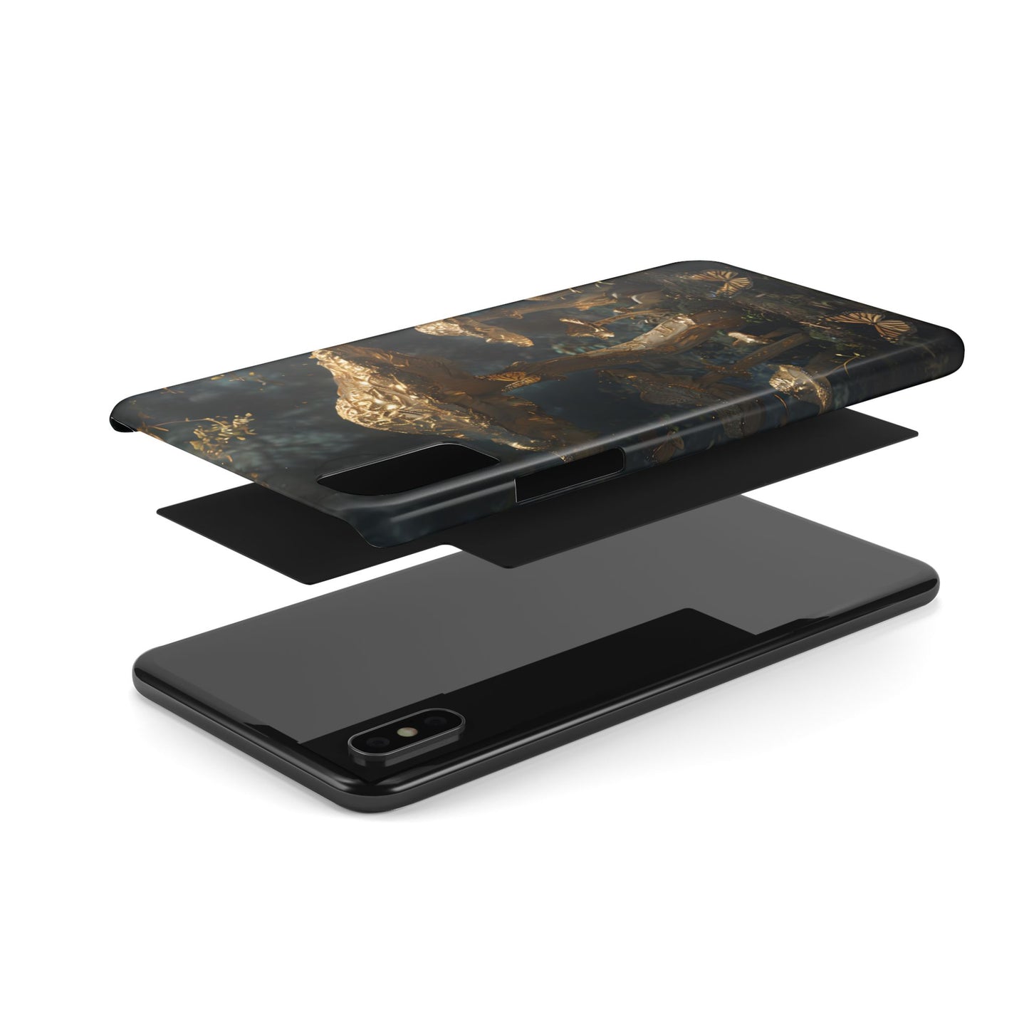 Enchanted Forest Slim Phone Cases, Fantasy Phone Cover, Mushroom Design, Nature Lover Gift, Boho Chic Cell Phone Case