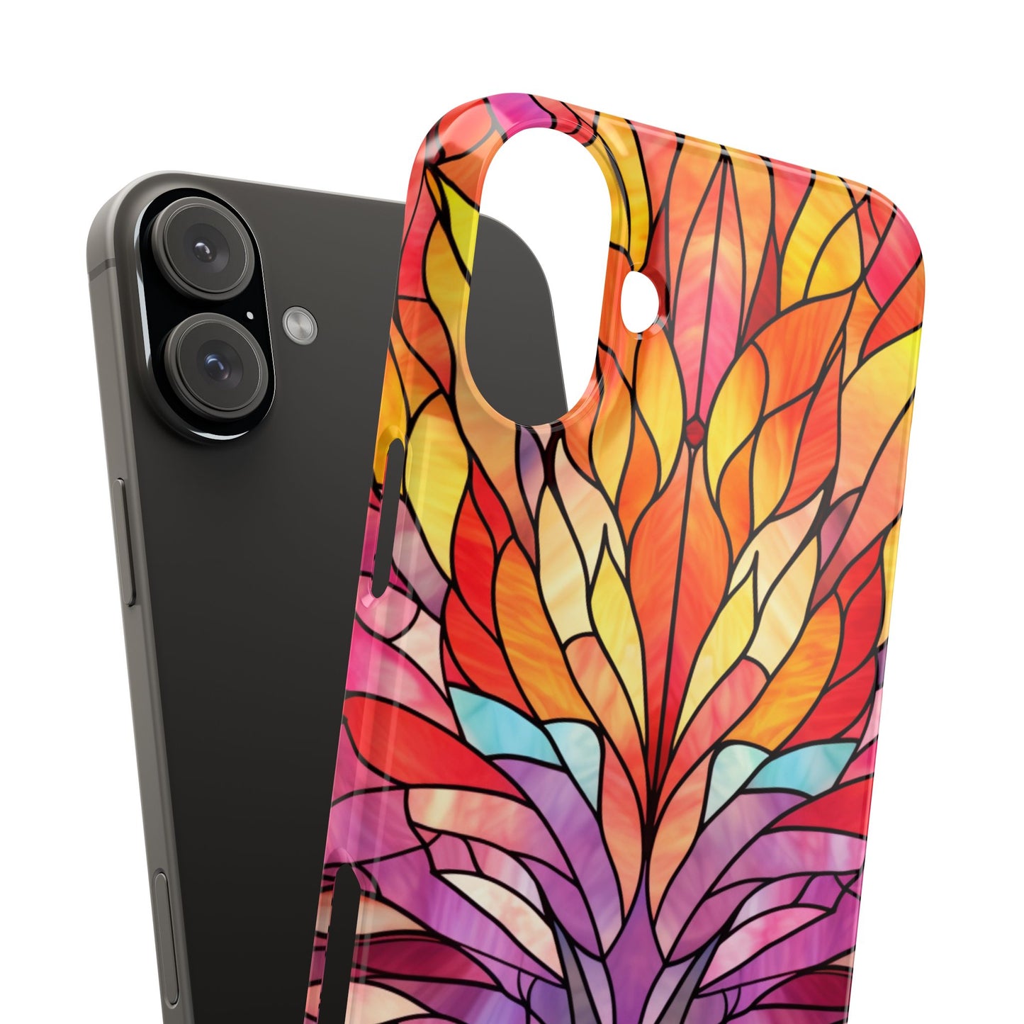 Vibrant Floral Slim Phone Cases, Colorful Smartphone Cover, Artistic Phone Skin, Unique Gift for Her, Nature-Inspired Accessory