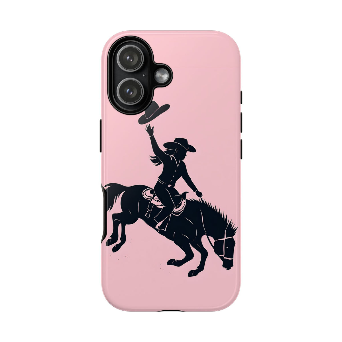 Rodeo Cowboy Tough Phone Case, Western Cowgirl Country Cover Compatible with iPhone 17, 16, 15, 14, 13, Galaxy, Google
