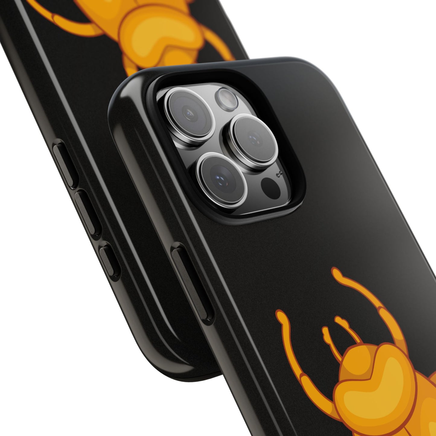 Ancient Egyptian Scarab Tough Phone Case - Gold Beetle Design, Mythological Insect Art, Compatible with iPhone, Galaxy, and Google Phones