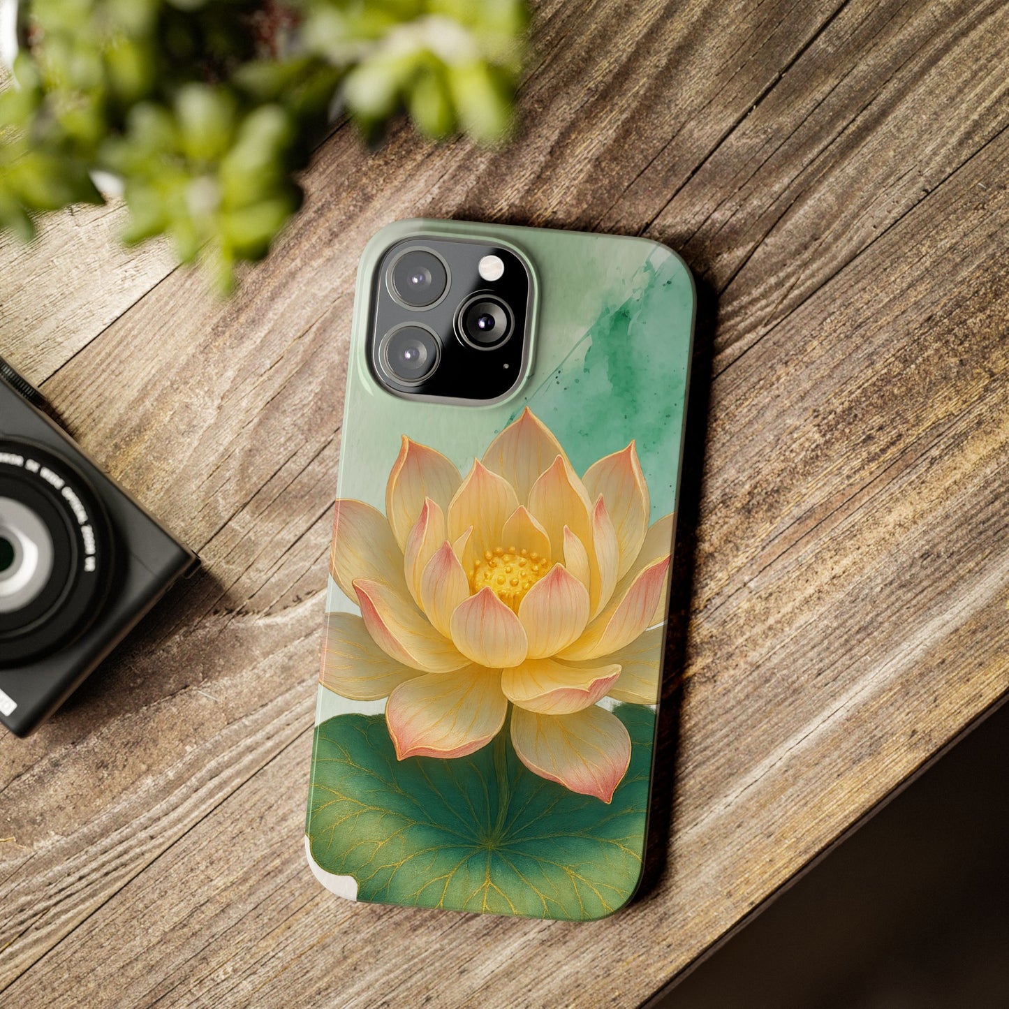 Lotus Blossom Slim Phone Cases, Floral Phone Covers, Nature-Inspired Accessories, Perfect Gift for Garden Lovers, Birthday Present