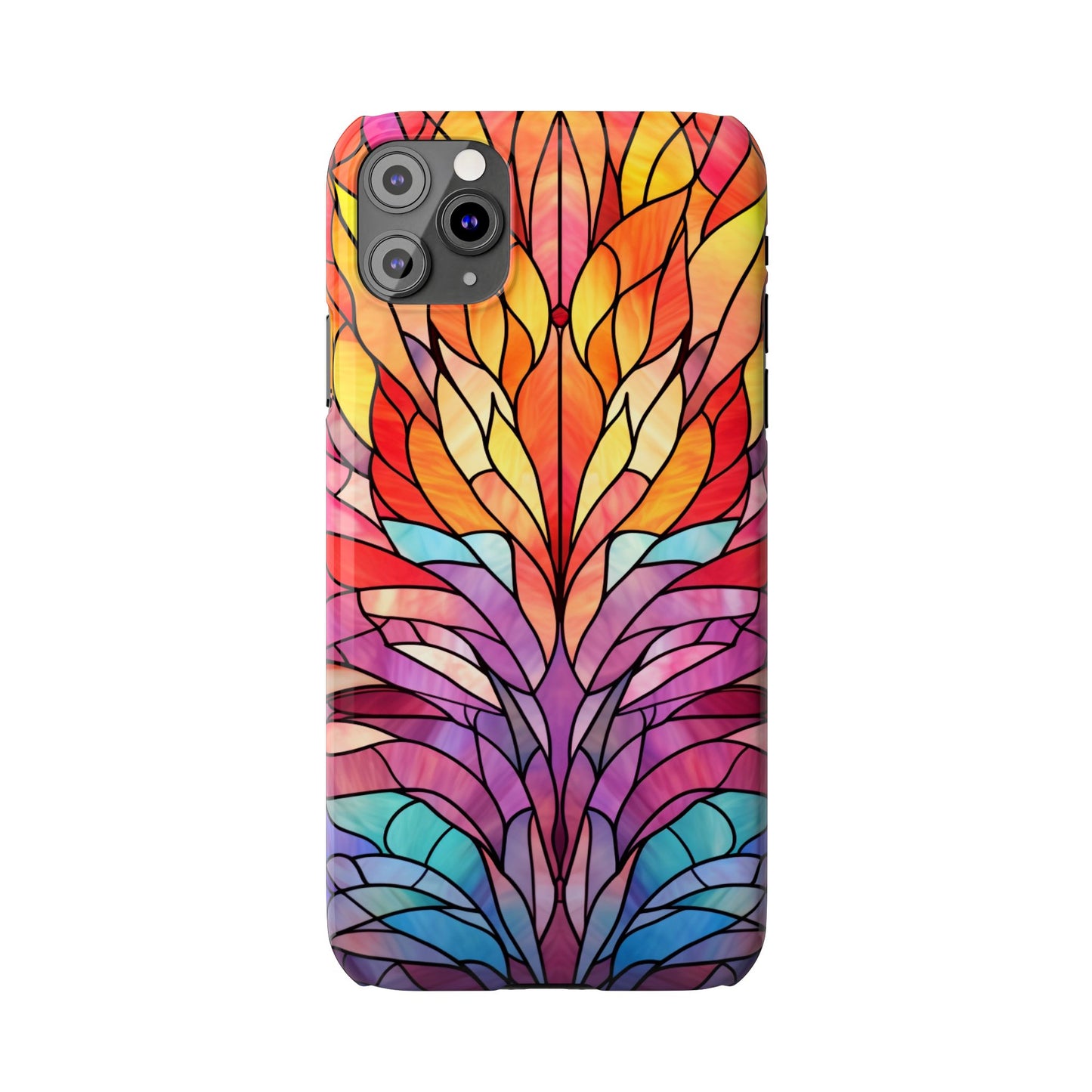 Vibrant Floral Slim Phone Cases, Colorful Smartphone Cover, Artistic Phone Skin, Unique Gift for Her, Nature-Inspired Accessory
