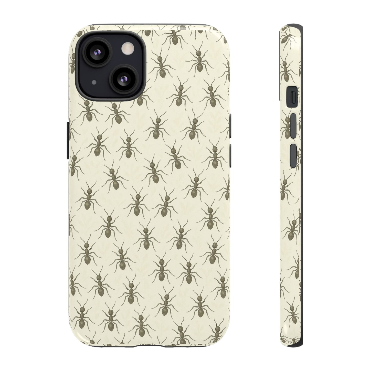 Marching Ant Pattern Tough Phone Case - Realistic Insect Art, Minimalist Nature Aesthetic, Compatible with iPhone, Galaxy, and Google Phones