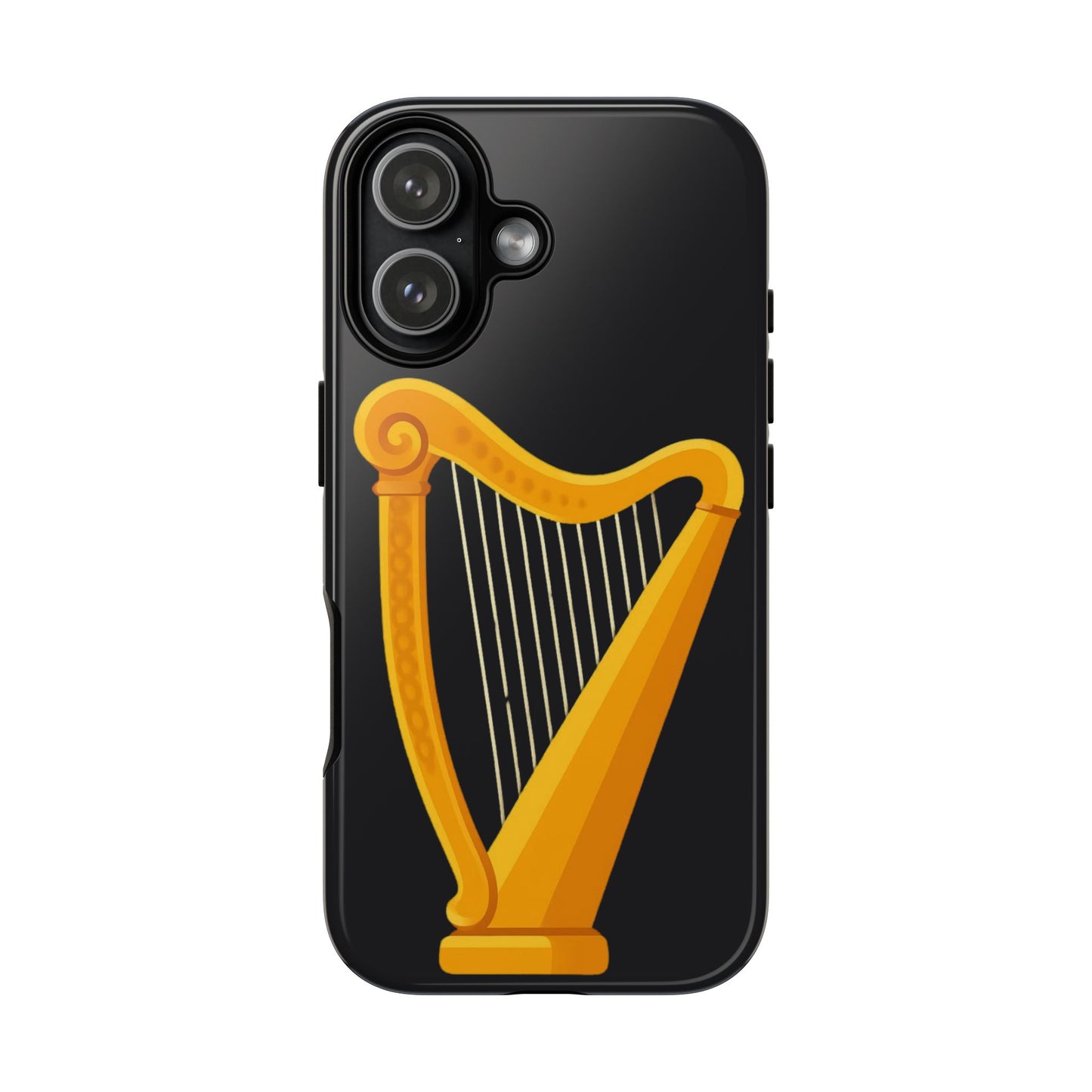 Irish Harp Tough Phone Case Celtic Ireland Symbol Heritage Gift Compatible with iPhone 17 16 15 14 13 12 11 Pro Max Galaxy Google Pixel