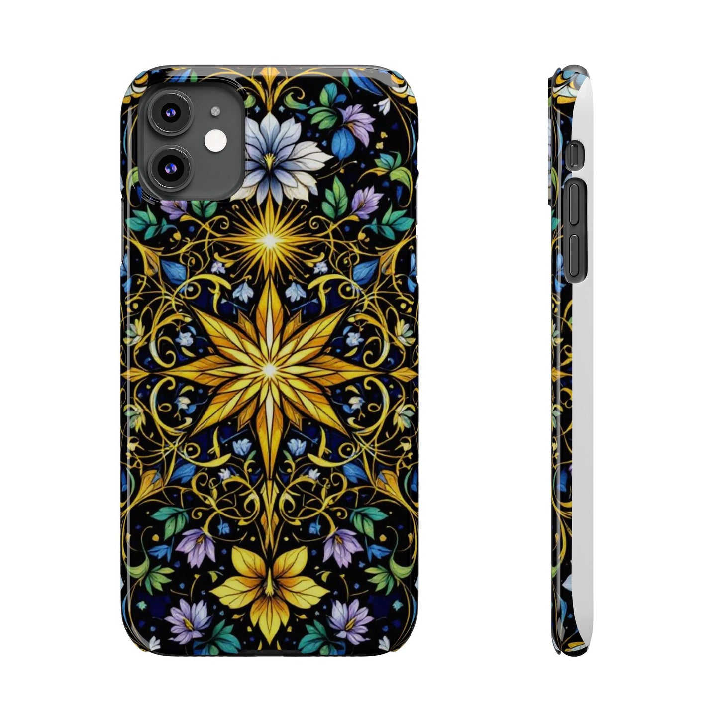 Elegant Floral Phone Case - Slim Phone Cases, Artistic Cases for Nature Lovers, Gift for Birthdays, Holidays, Spring Decor