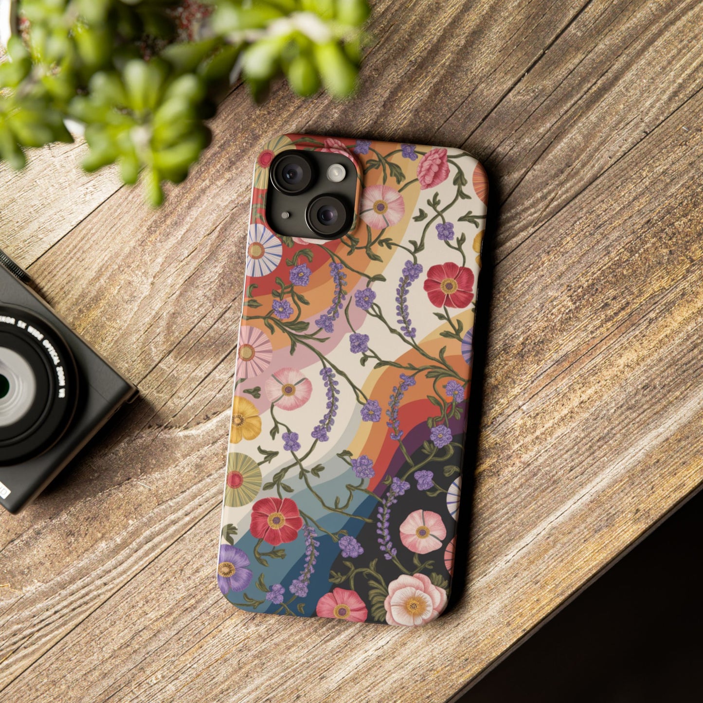 Floral Blossom Phone Case - Slim Case for Flower Lovers, Smartphone Cover, Gift for Her, Trendy Floral Design, Boho Chic Accessory