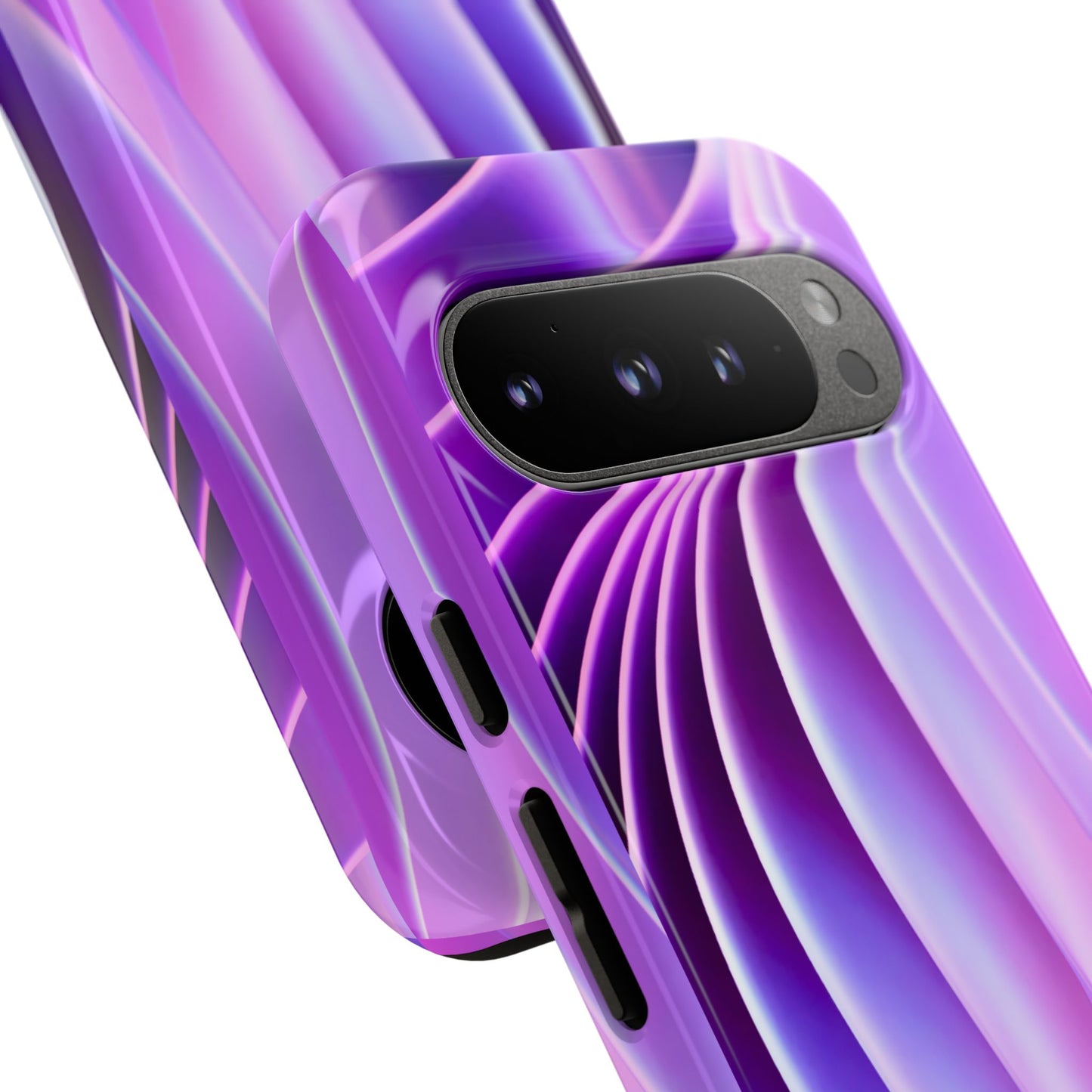 Lavender Wave Tough Phone Case - Abstract Gradient Art, Purple Aesthetic Design, Compatible with iPhone, Galaxy, and Google Phones