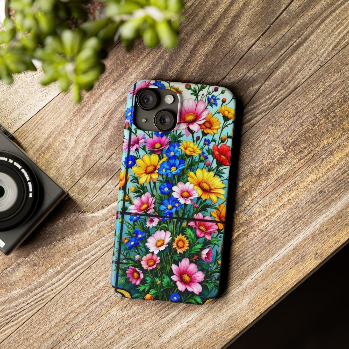 Vibrant Floral Slim Phone Cases | Cute Phone Cover Gifts for Nature Lovers, Spring Decor, Birthday or Holiday Gifts, Flower Design