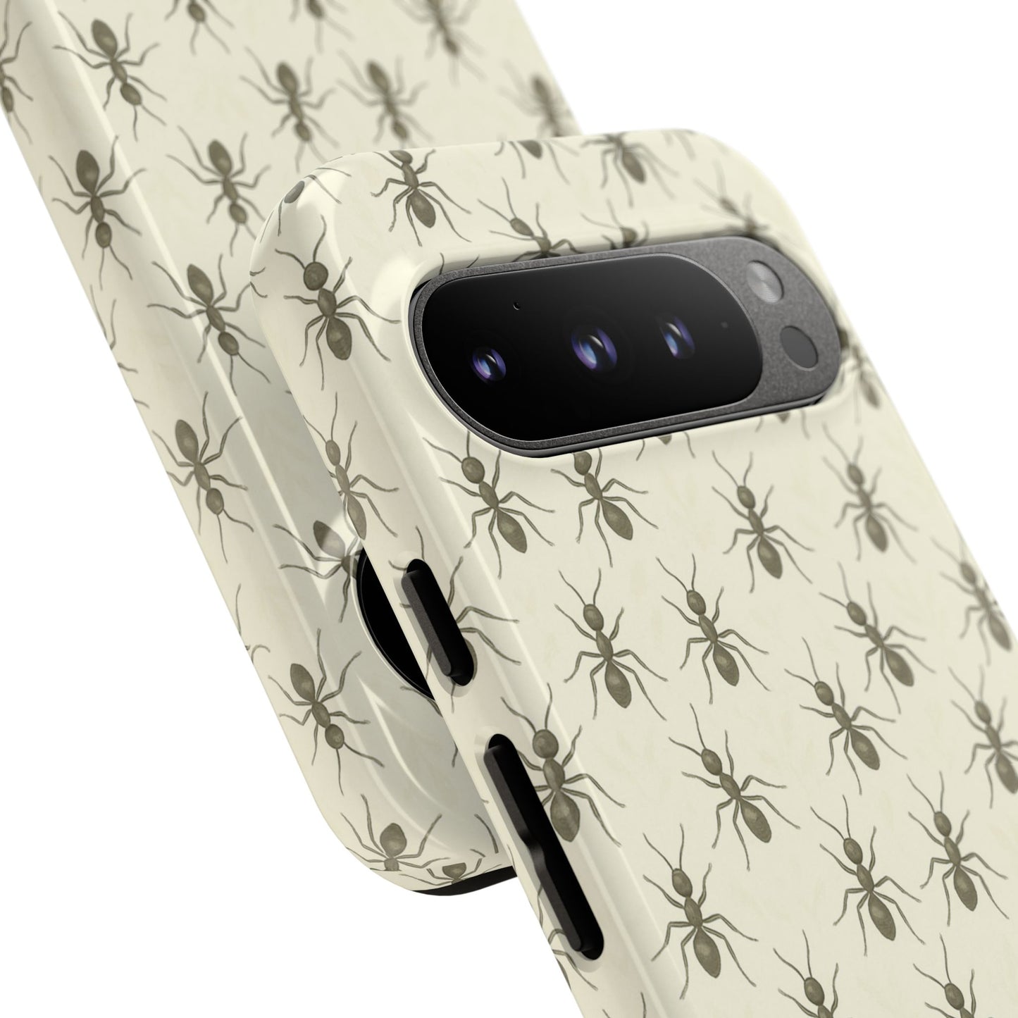 Marching Ant Pattern Tough Phone Case - Realistic Insect Art, Minimalist Nature Aesthetic, Compatible with iPhone, Galaxy, and Google Phones