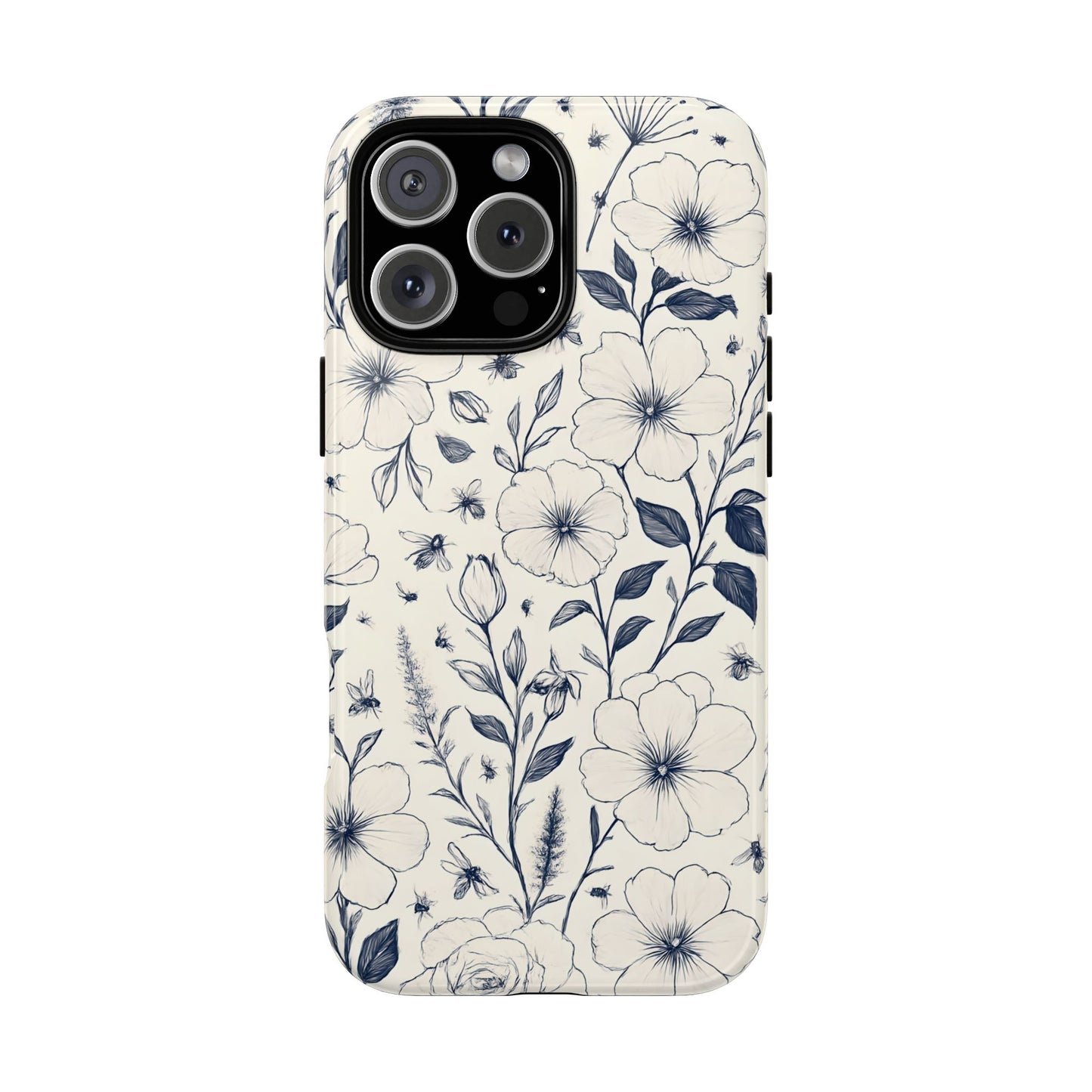 Châteaucore Floral Phone Case compatible with  iPhone 16 pro max plus 15 14 13 12 11 10 9 8 X Samsung,Pixel Soft Aesthetic Gift Idea for Her