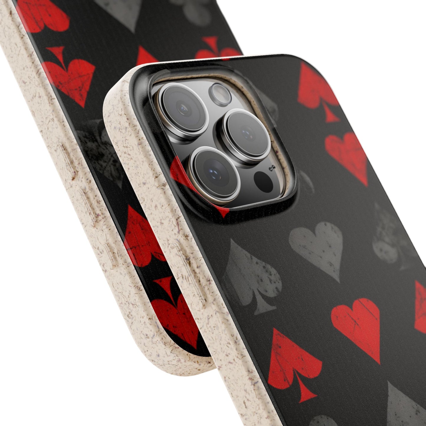 Alice in Wonderland Biodegradable Phone Case, Dark Fantasy Card Suits Phone Cover, Compatible with Galaxy and iPhone 17, 16, 15, 14, 13