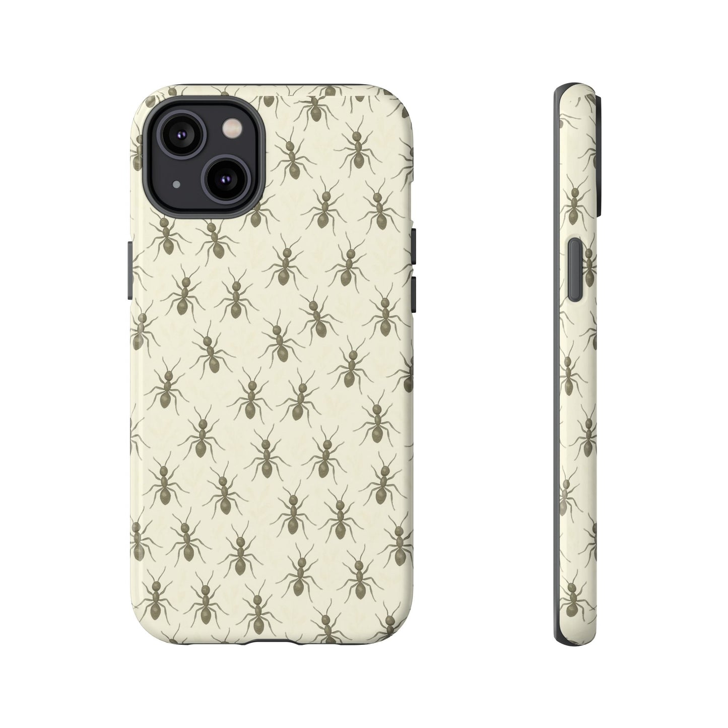 Marching Ant Pattern Tough Phone Case - Realistic Insect Art, Minimalist Nature Aesthetic, Compatible with iPhone, Galaxy, and Google Phones