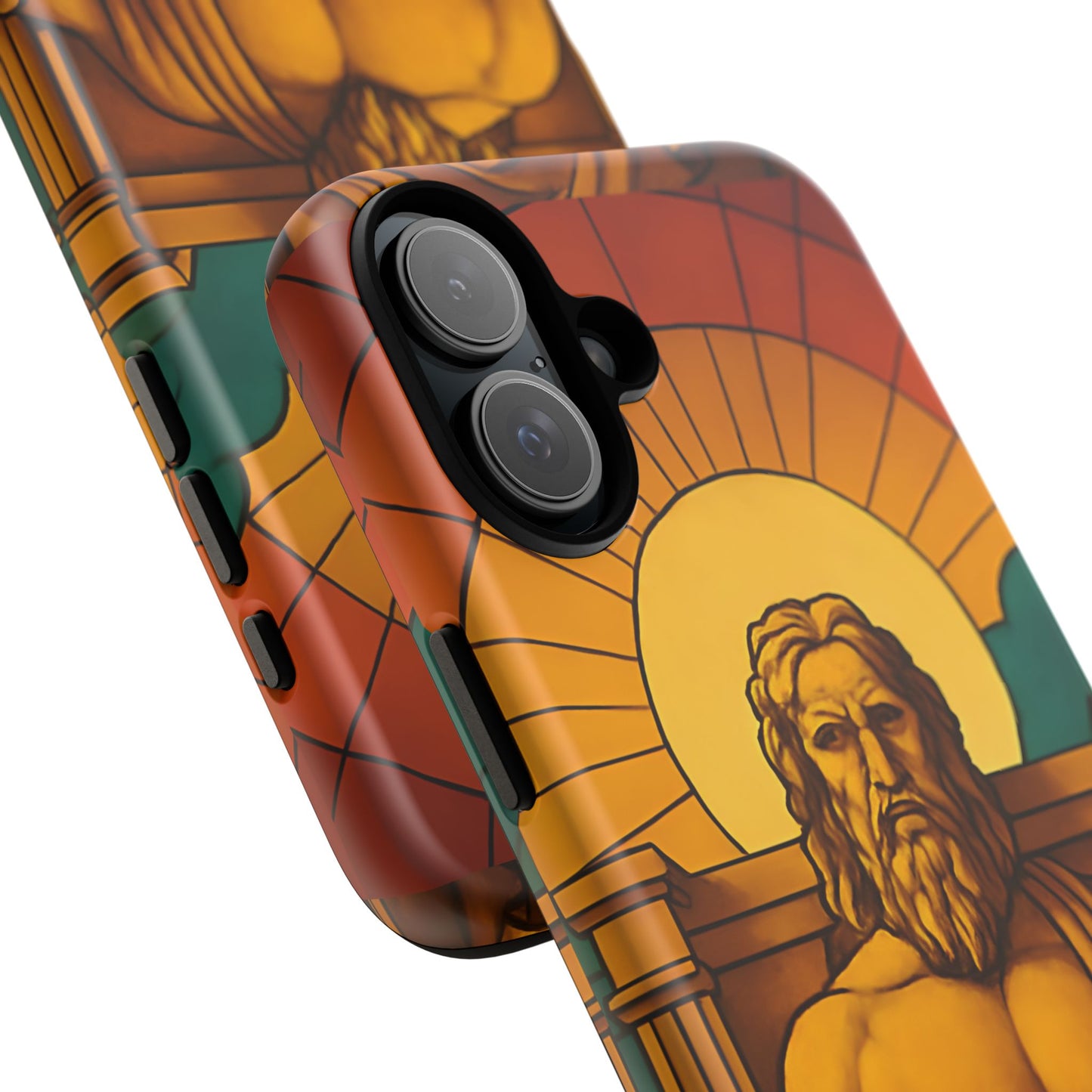 Olympia Zeus Statue Tough Phone Case - Classic Greek Art Design, Historic World Wonder Aesthetic, Compatible with iPhone, Galaxy, and Google