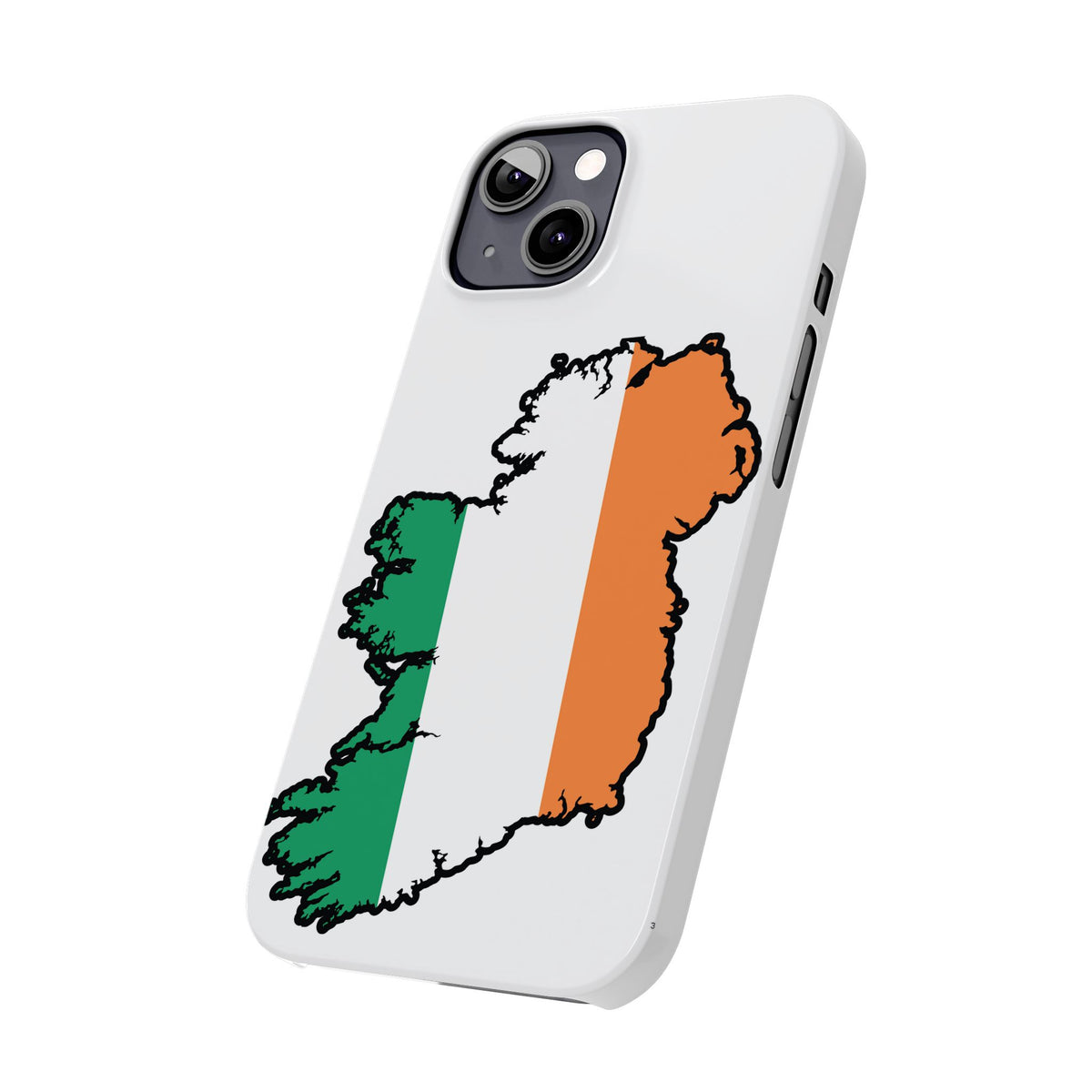 Ireland Map Slim Phone Case, Country Map Phone Cover Compatible with iPhone 17, 16, 15, 14, 13, 12, 11