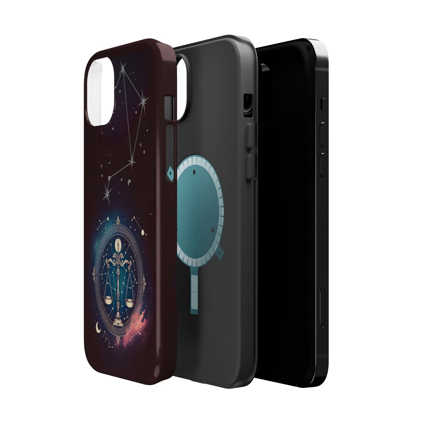 Libra Zodiac Magnetic Phone Case Astrology Gift for Her, Celestial Star Sign Cover, Birthday Gift, Compatible with iPhone 17, 16, 15, 14, 13