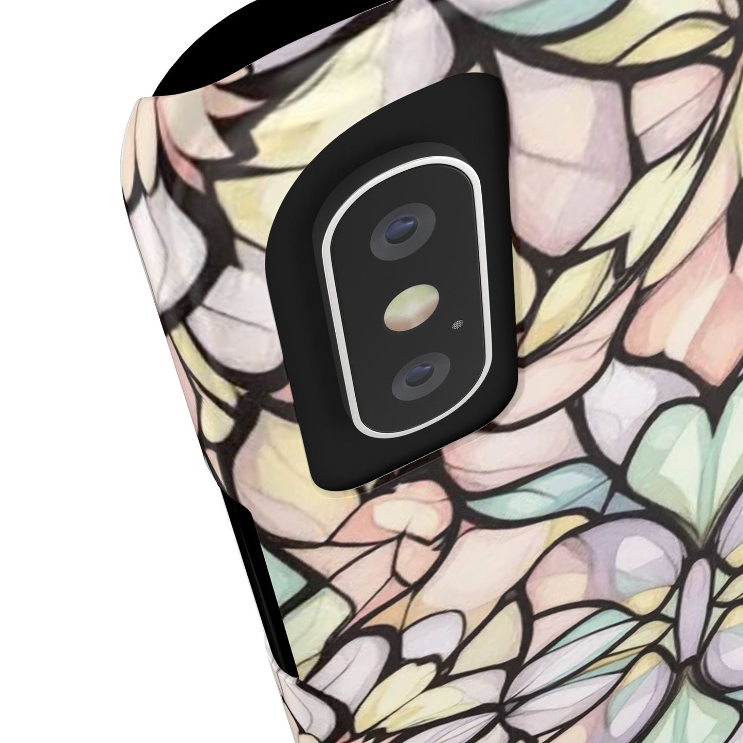 Floral Pattern Slim Phone Case - Perfect Gift for Nature Lovers, Stylish Accessory, Mobile Protection, Unique Design, Spring Vibes