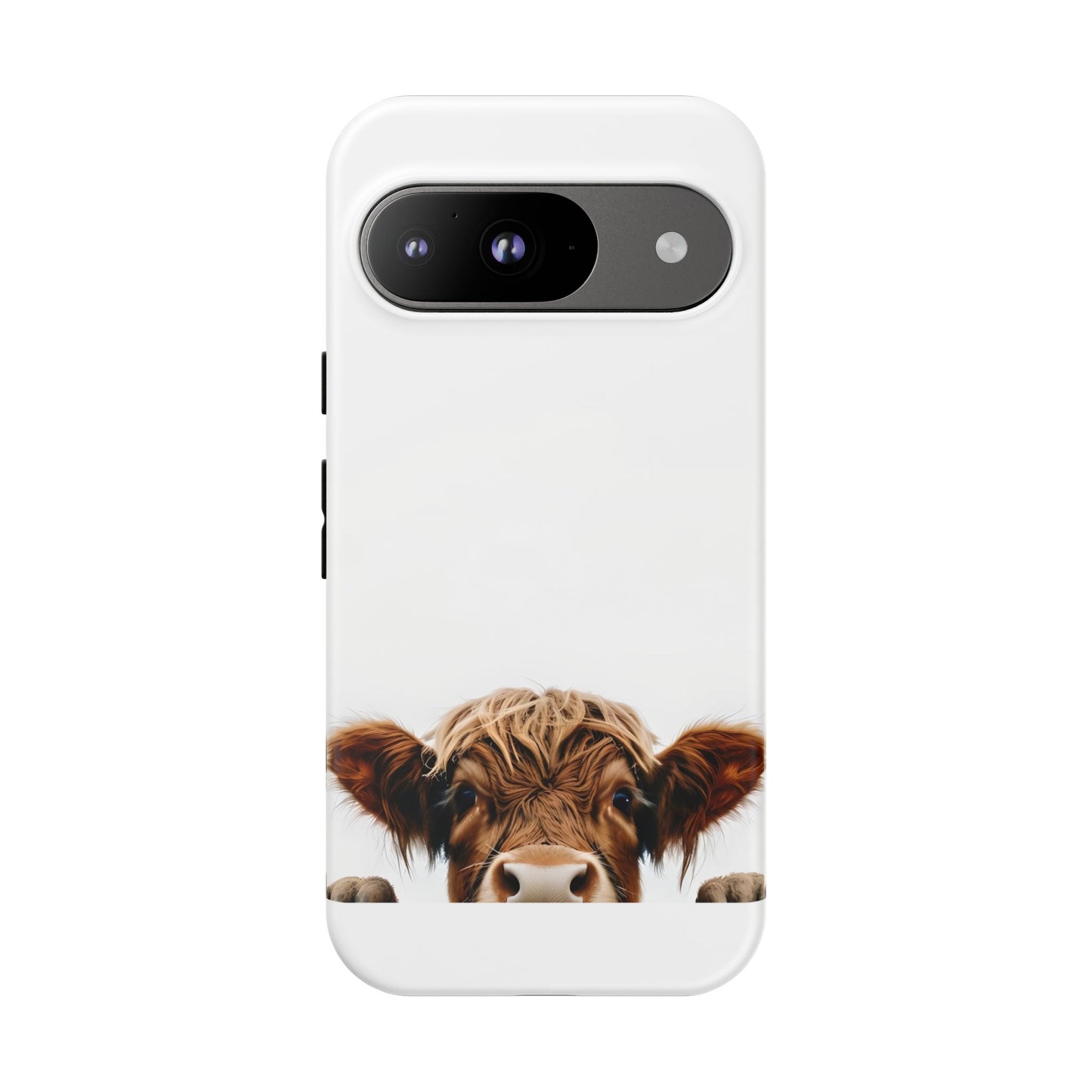 Highland Cow Phone Case - Cute Animal Lover Gift , Wildlife Nature Tough Phone Case , Compatible with iPhone, Galaxy, Google