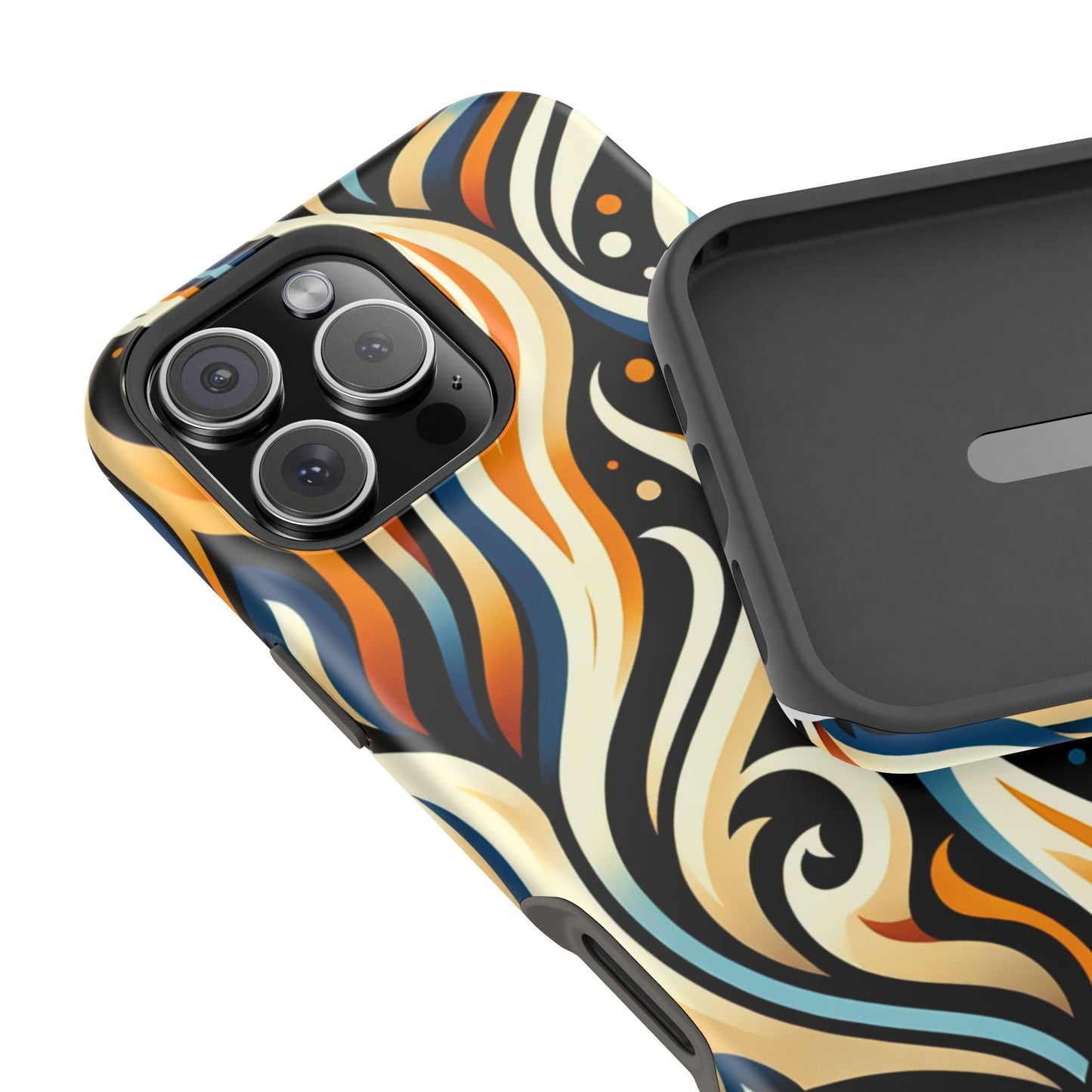 Magnetic Phone Case with Vibrant Abstract Design, Protective Cases for Adults, Trendy Tech Accessories, Gift for Her, Fashionable [...]