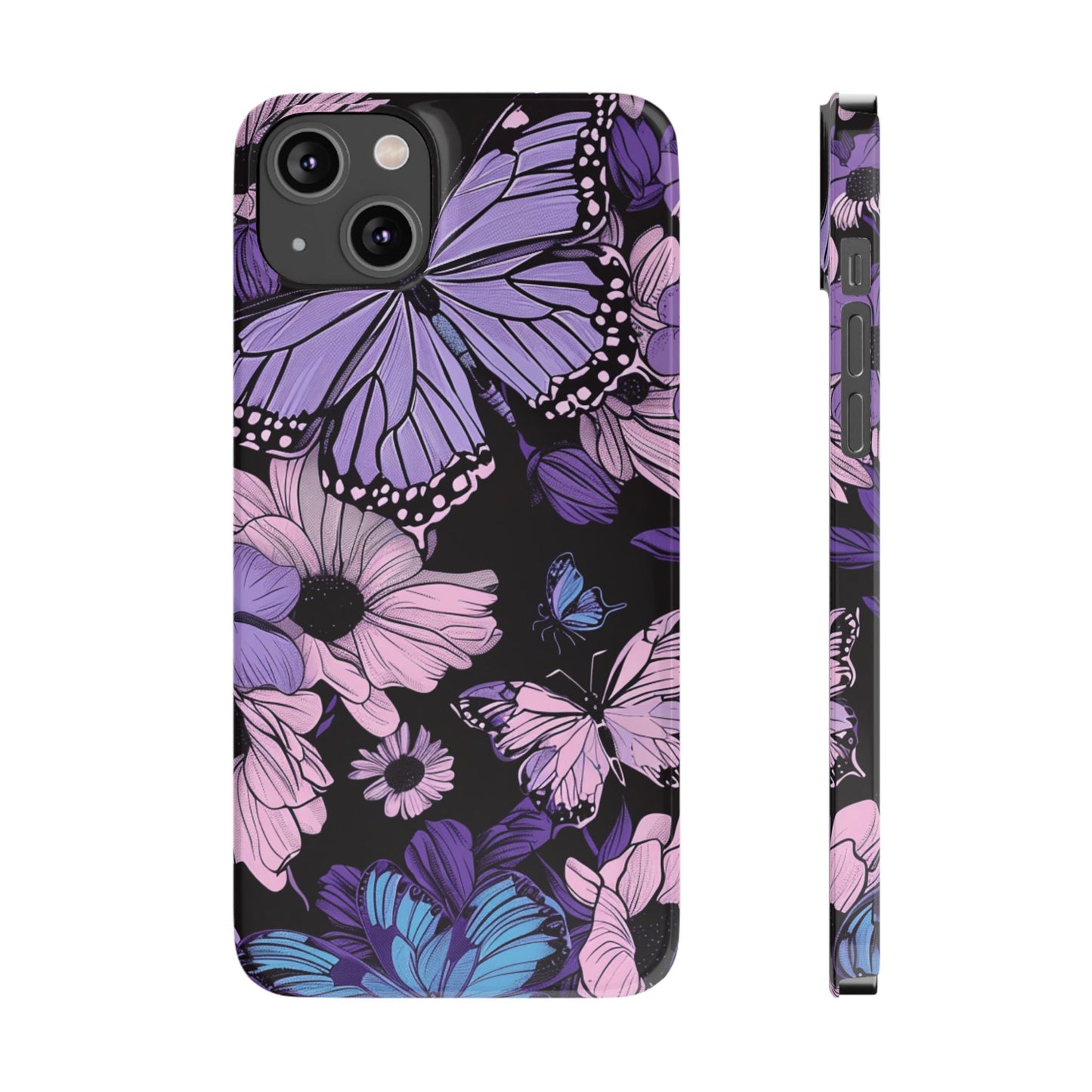Butterfly Floral Phone Case | Slim Phone Cases for Nature Lovers, Floral Gifts, Trendy Accessories, Spring Vibes, Unique Phone Cover