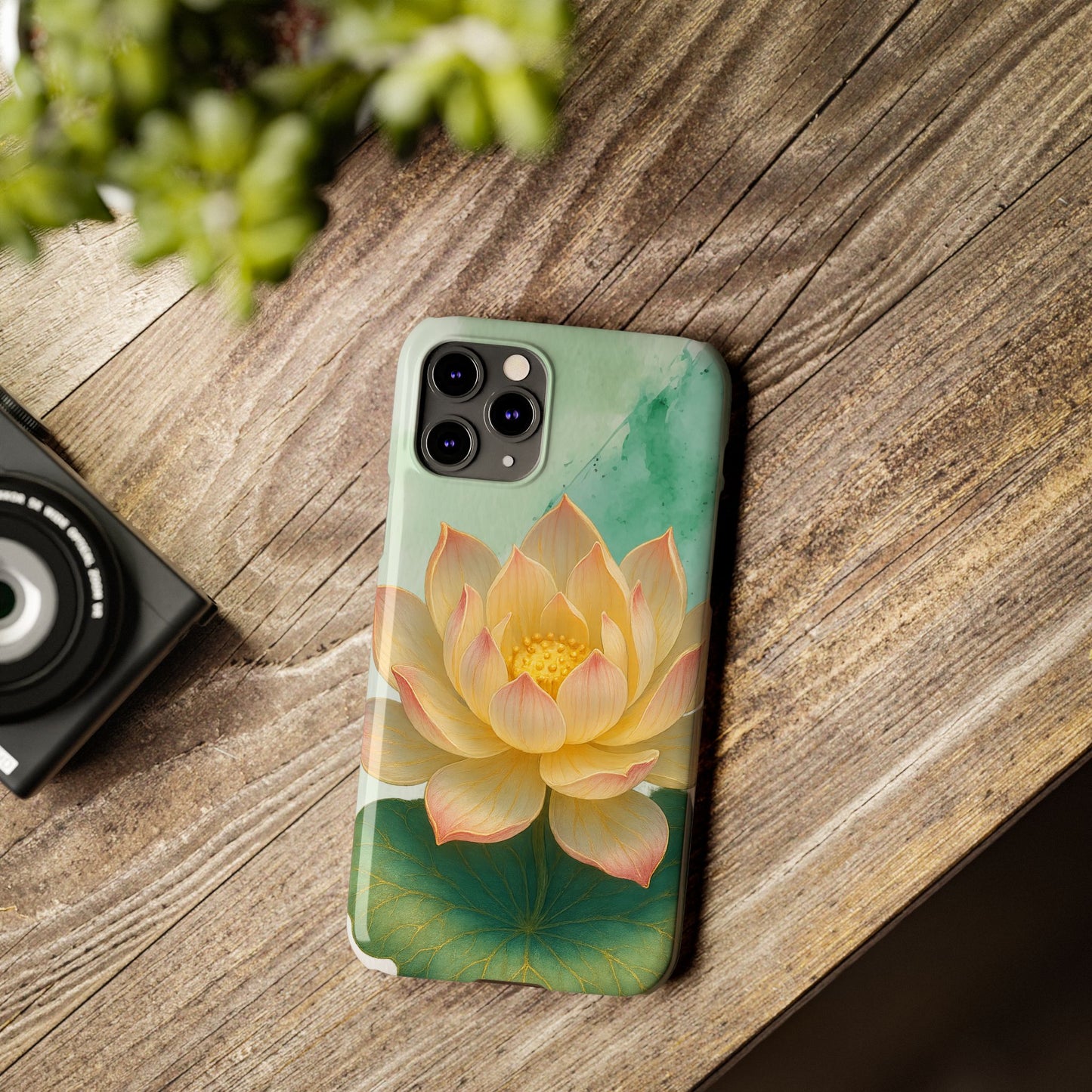 Lotus Blossom Slim Phone Cases, Floral Phone Covers, Nature-Inspired Accessories, Perfect Gift for Garden Lovers, Birthday Present