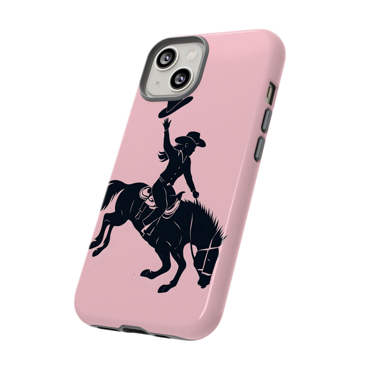 Rodeo Cowboy Tough Phone Case, Western Cowgirl Country Cover Compatible with iPhone 17, 16, 15, 14, 13, Galaxy, Google