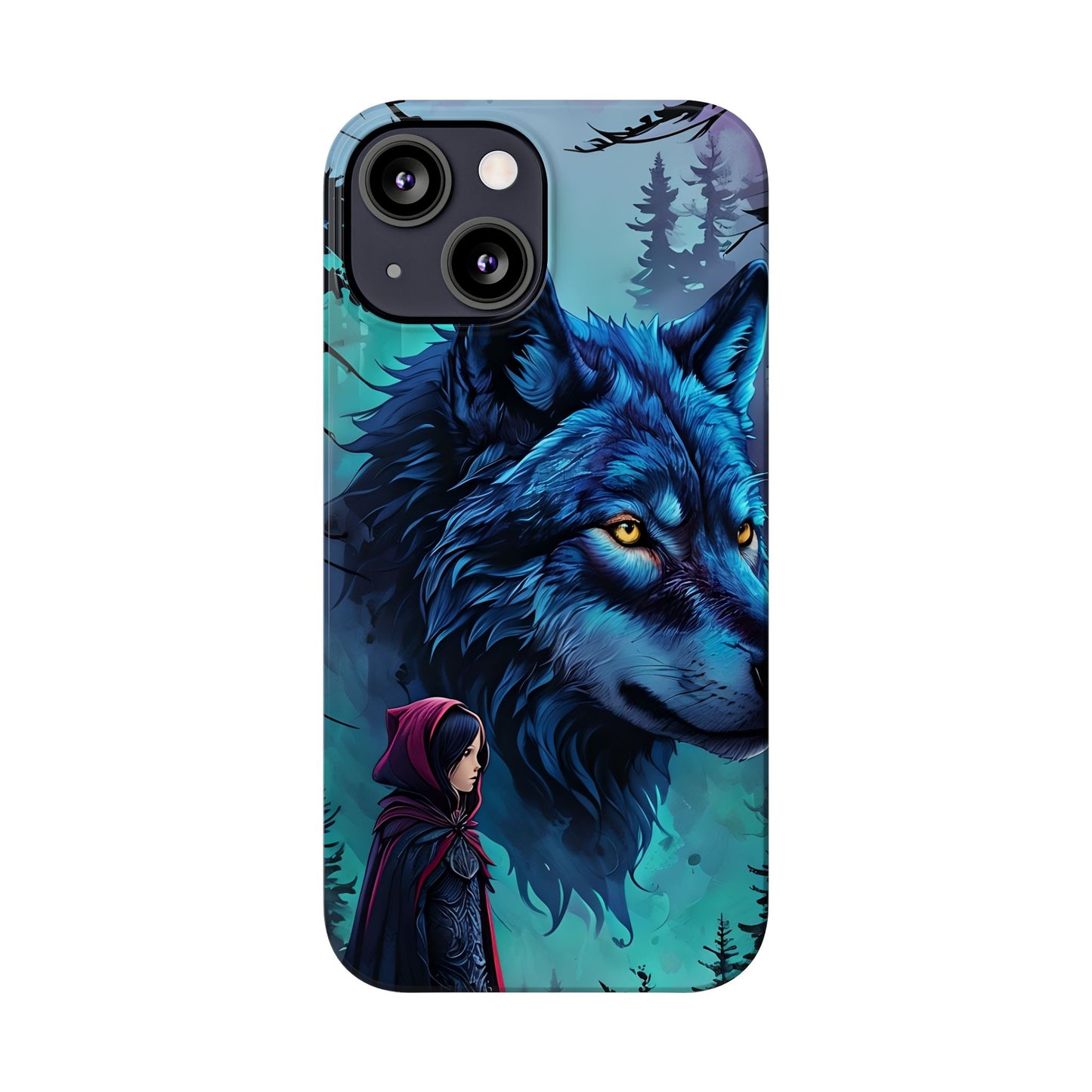 Enchanted Wolf Phone Case - Slim, Stylish Protection for Animal Lovers, Perfect for Gifts & Nature Enthusiasts, Unique Art Design